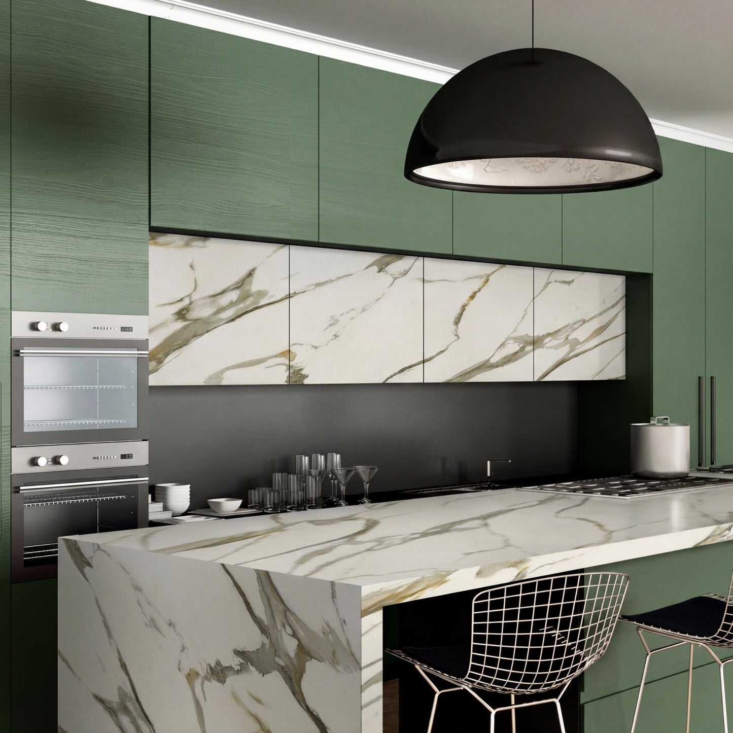 Italy Slabs Vero Calacatta Cream Light Bookmatch Polished