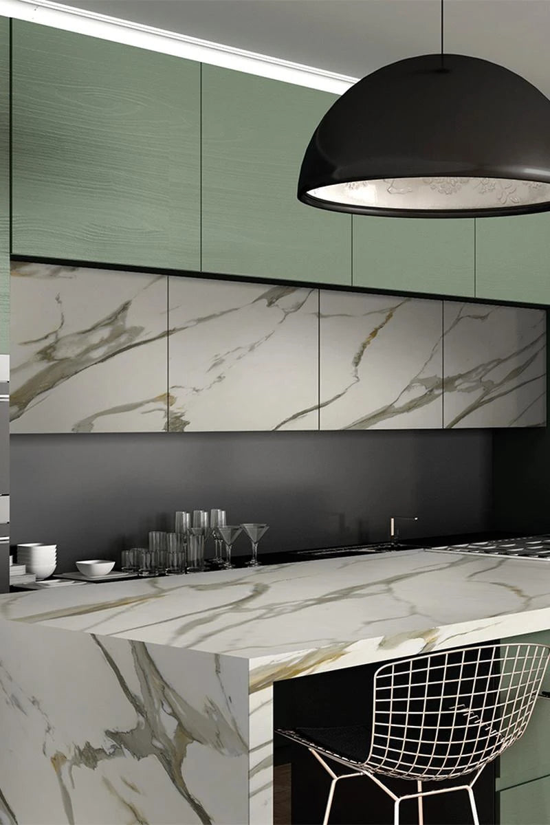 Italy Slabs Vero Calacatta Cream Light Bookmatch Polished