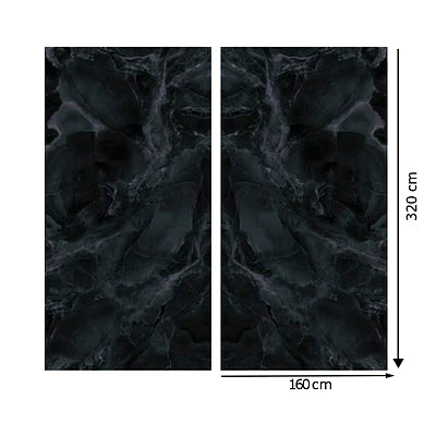 Italy Slabs Vero Onice Nero Bookmatch Polished