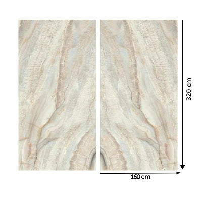 Italy Slabs Vero Glam Ivory Bookmatch Polished