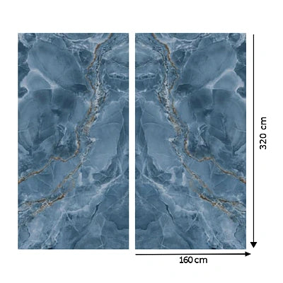 Italy Slabs Vero Onice Cobalto Bookmatch Polished
