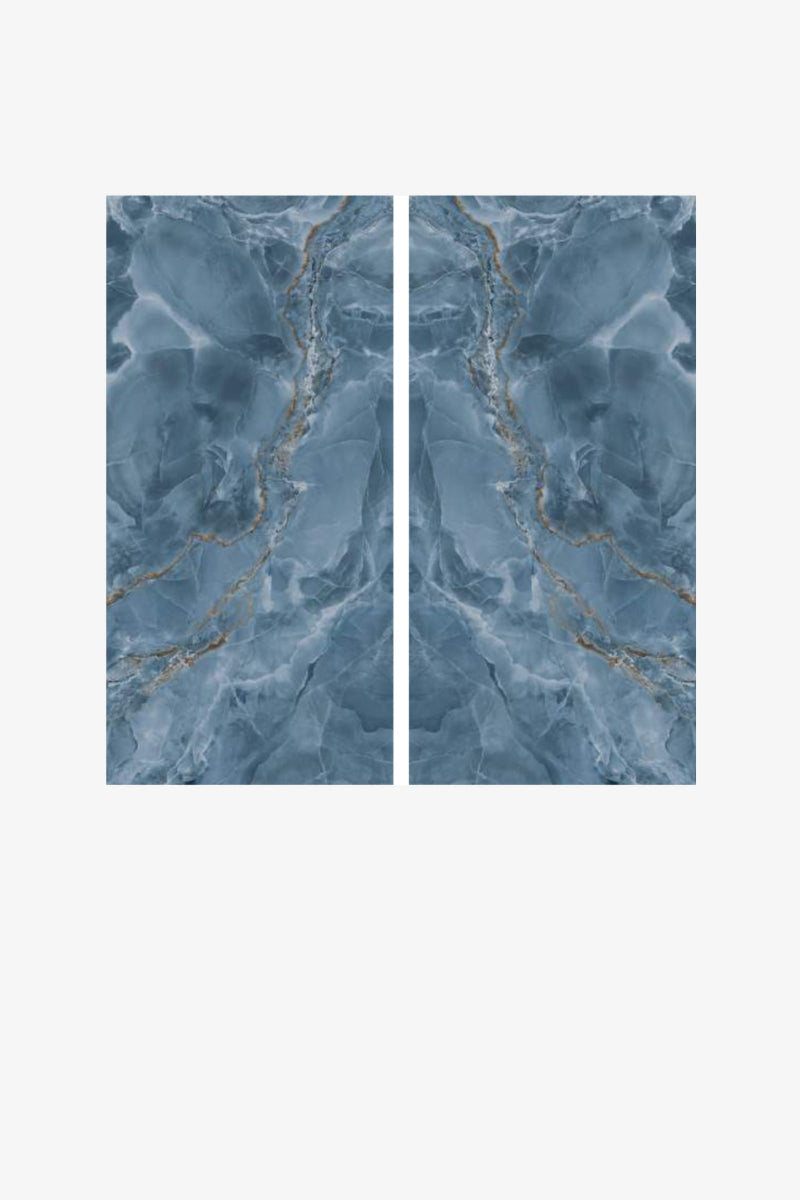 ITALY SLABS ONICE COBALTO BOOKMATCH - Casa Milano