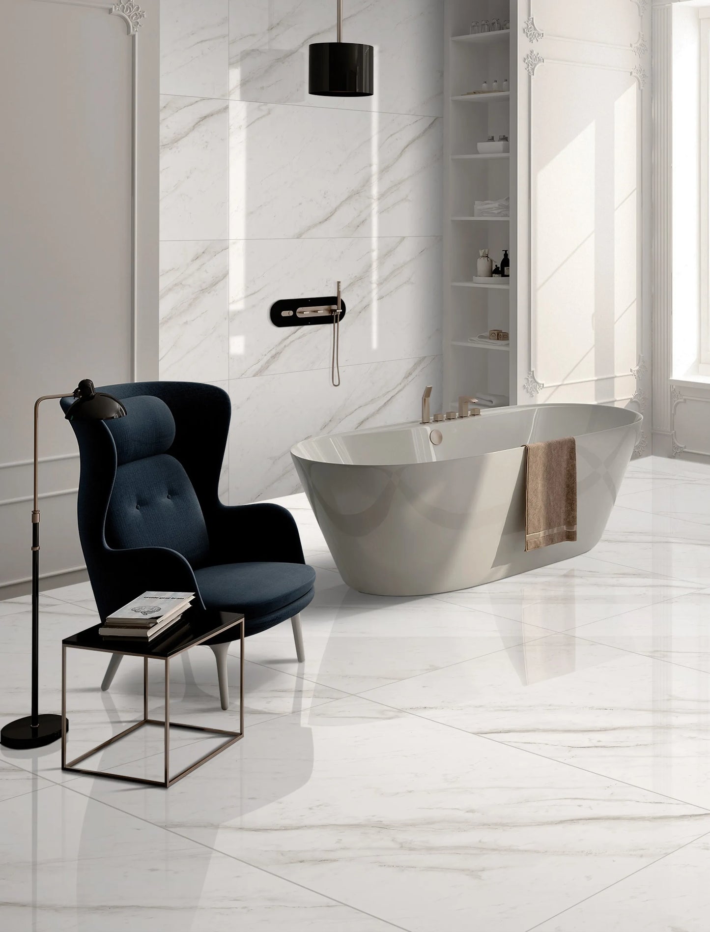 Indian Floor Tiles Vero Colorado White Polished