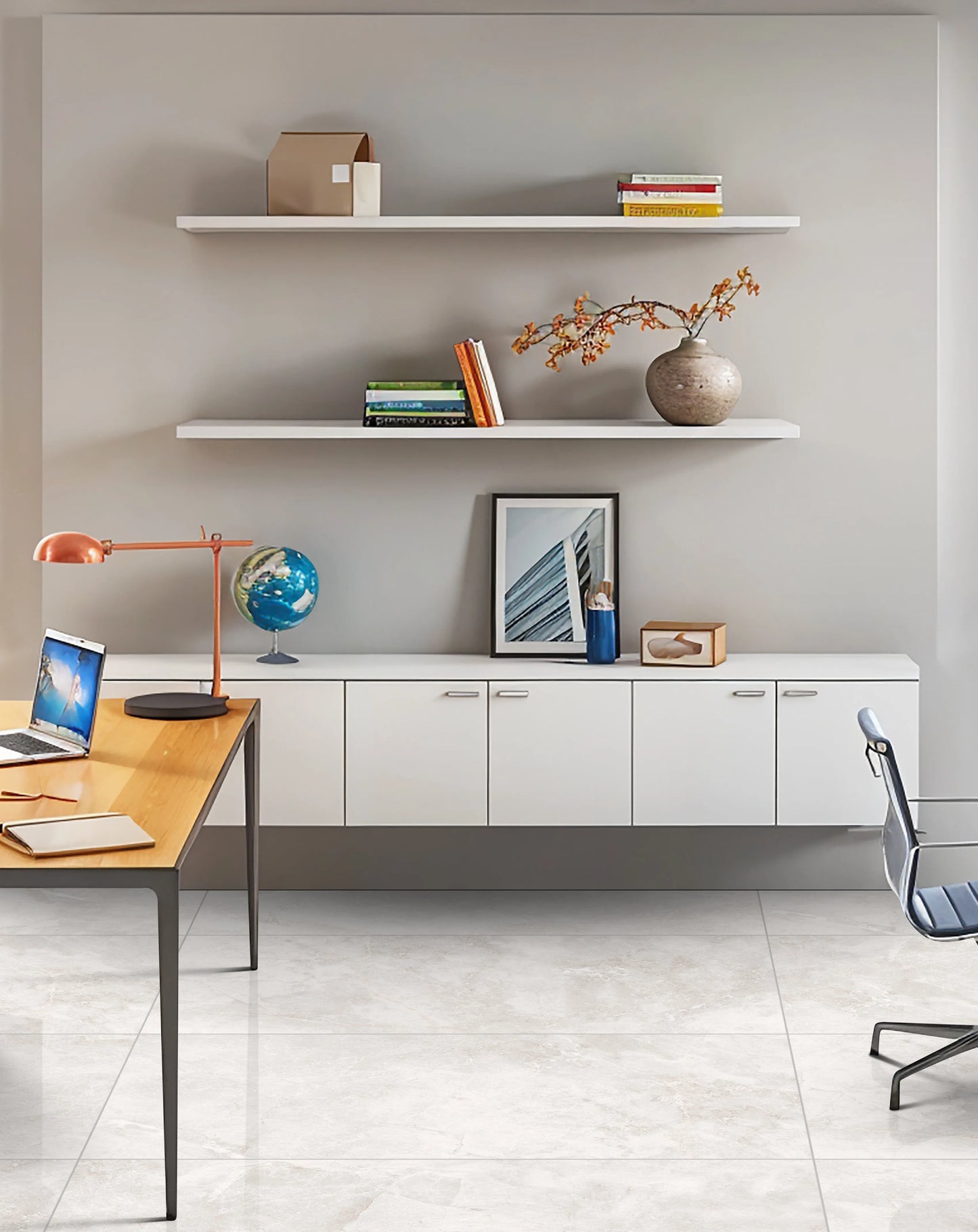 Indian Floor Tiles Vero Mersion Silver Polished