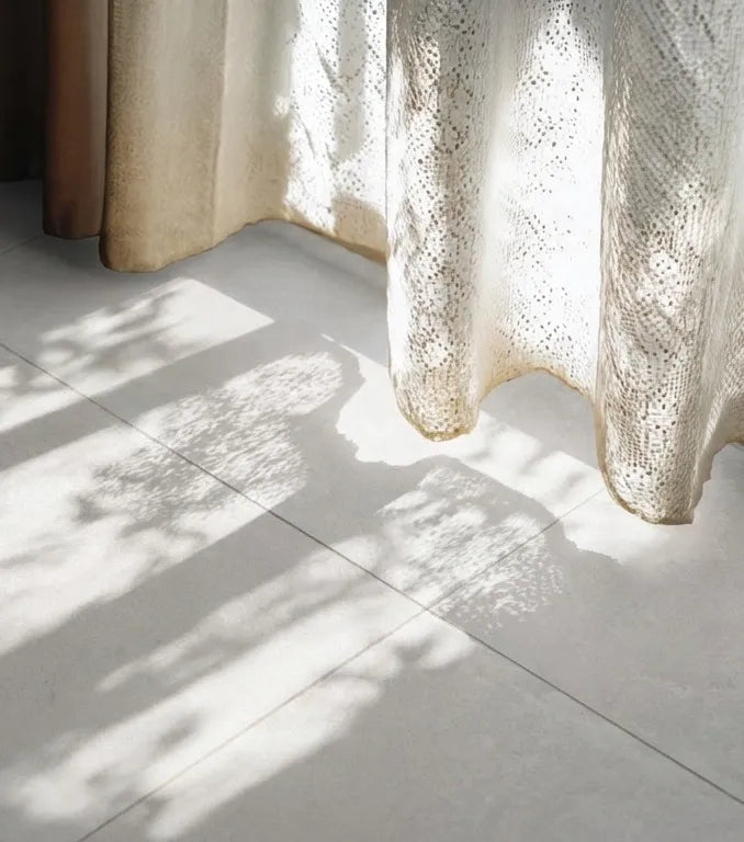 Indian Floor Tiles Vero Idalic White Matt