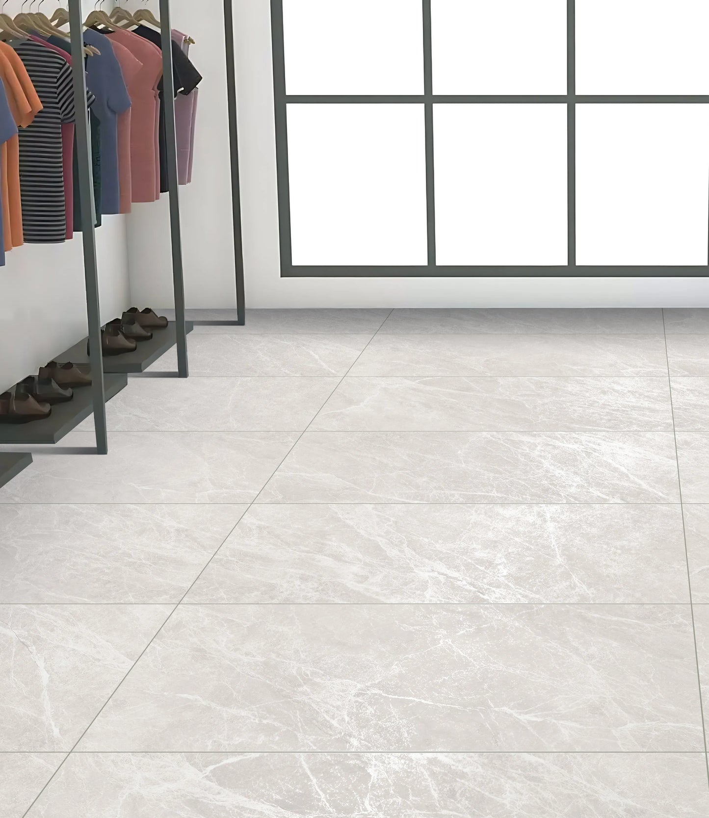 Indian Floor Tiles Vero Tumia Bianco Matt