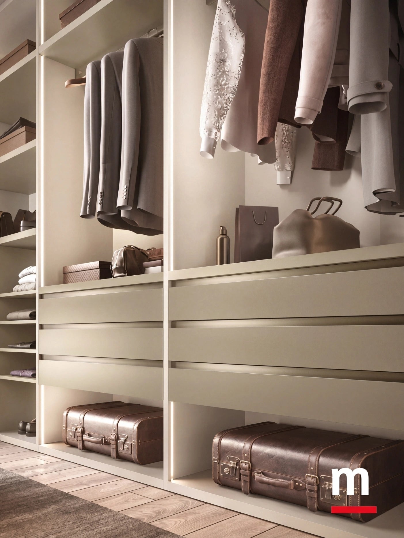 Modular Cabins Taurus Corner Walk-In Wardrobe T522