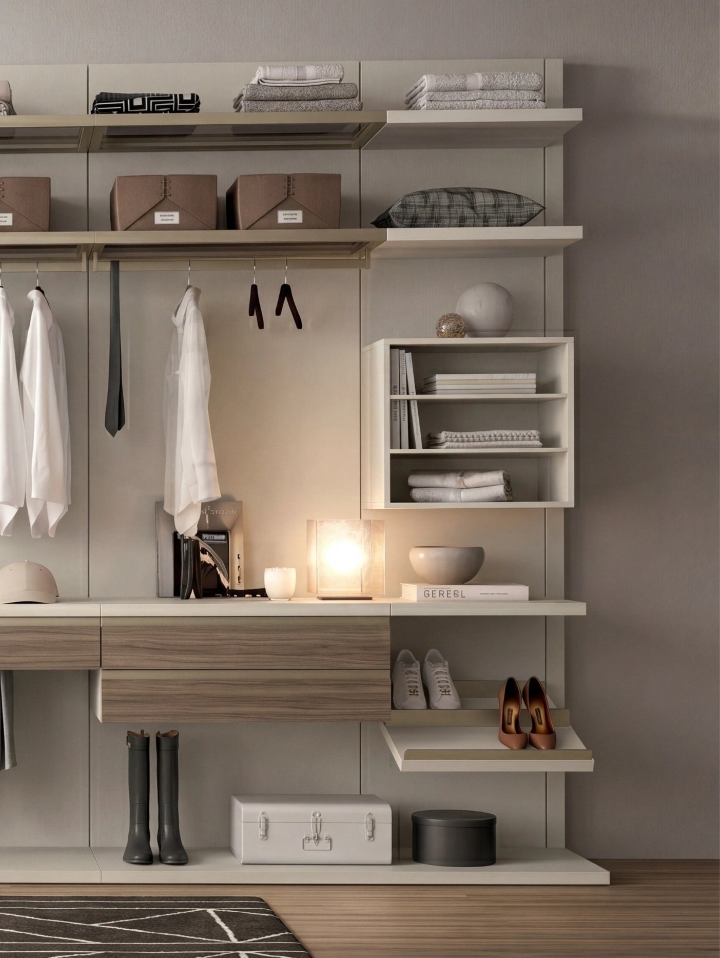 Rack Cabins Gemini Linear Walk-in Closet G223