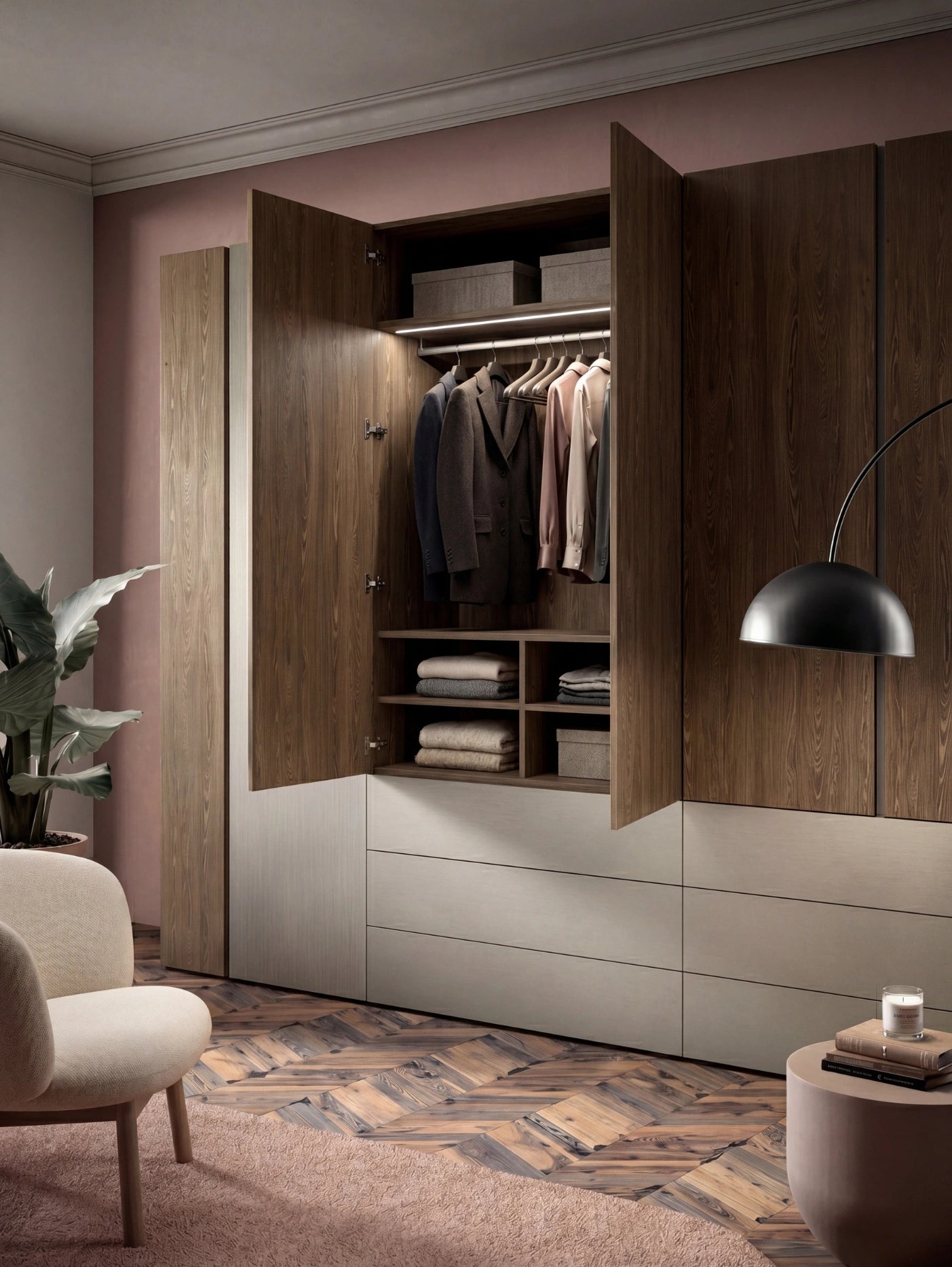 Bora Wardrobe with Hinged Doors B367