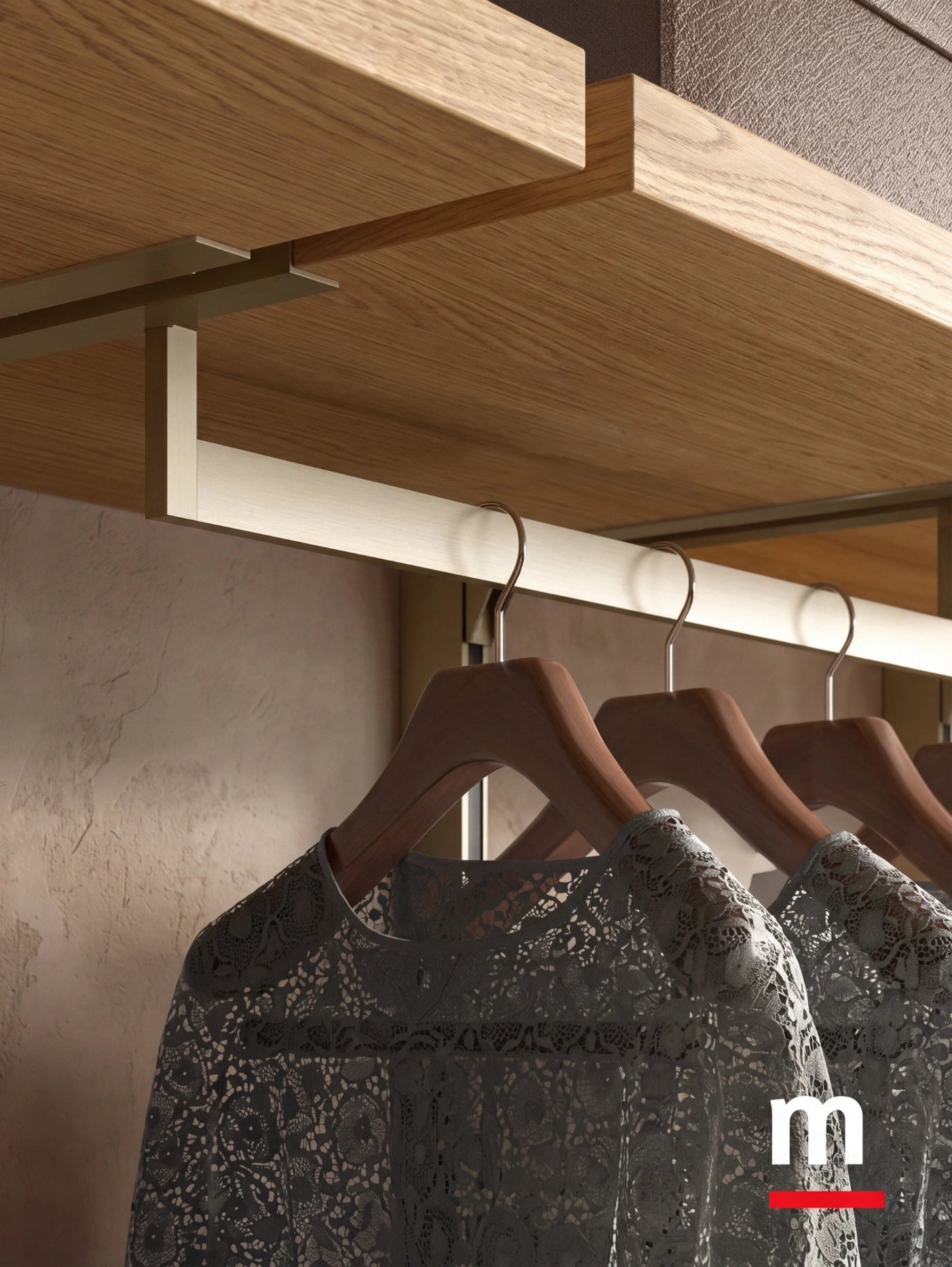 Wall Mounted Cabins Walk-In Wardrobe Orion Linear O424
