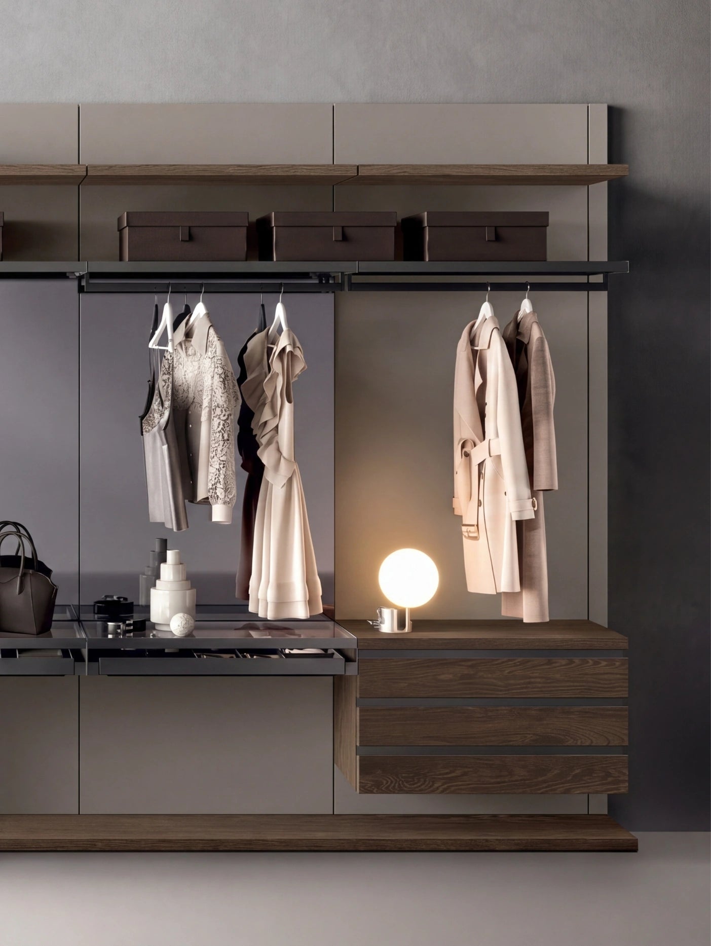 Rack Cabins Gemini Linear Walk-in Closet G222