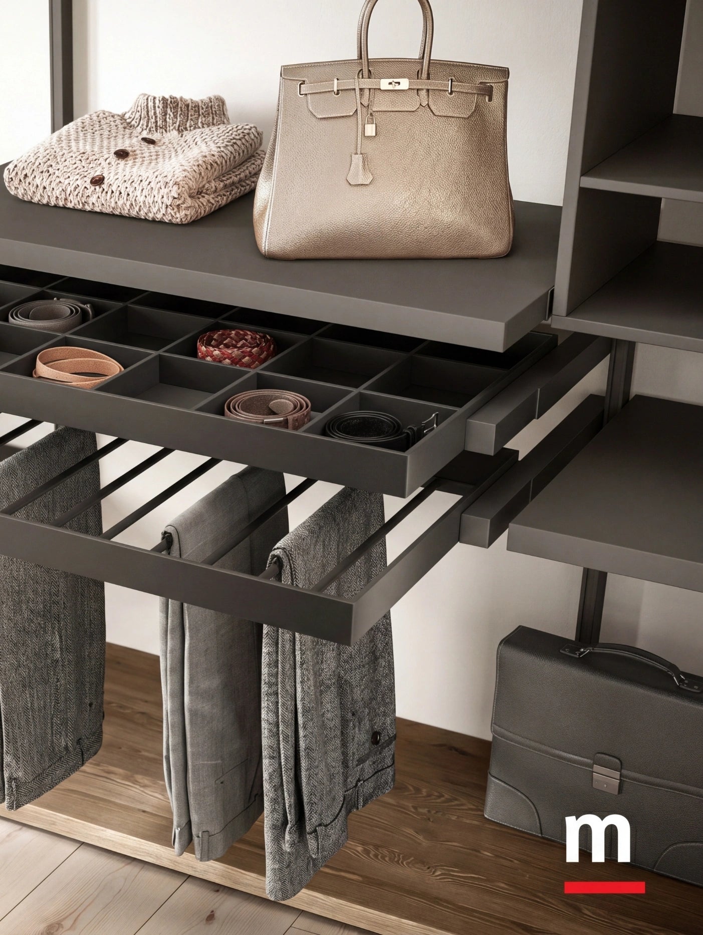 Wall Mounted Cabins Orion Corner Walk-In Closet O423