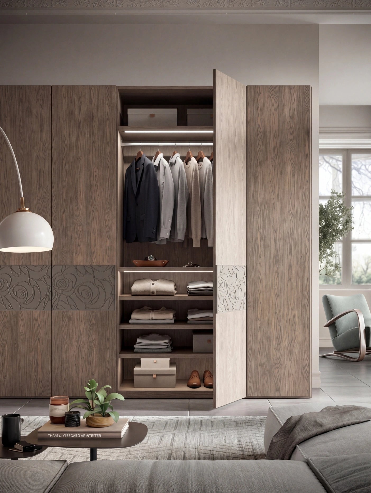 Libeccio Wardrobe with Hinged Doors B361