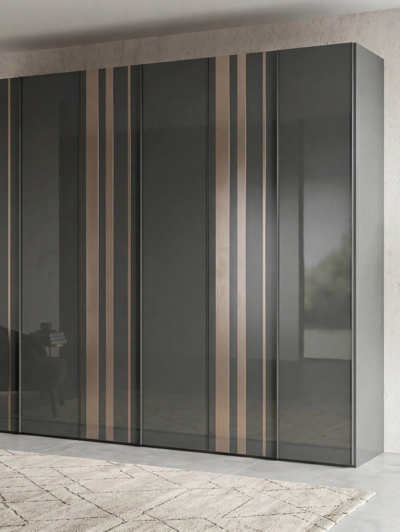 Levante Strip Wardrobe with Hinged Doors B377