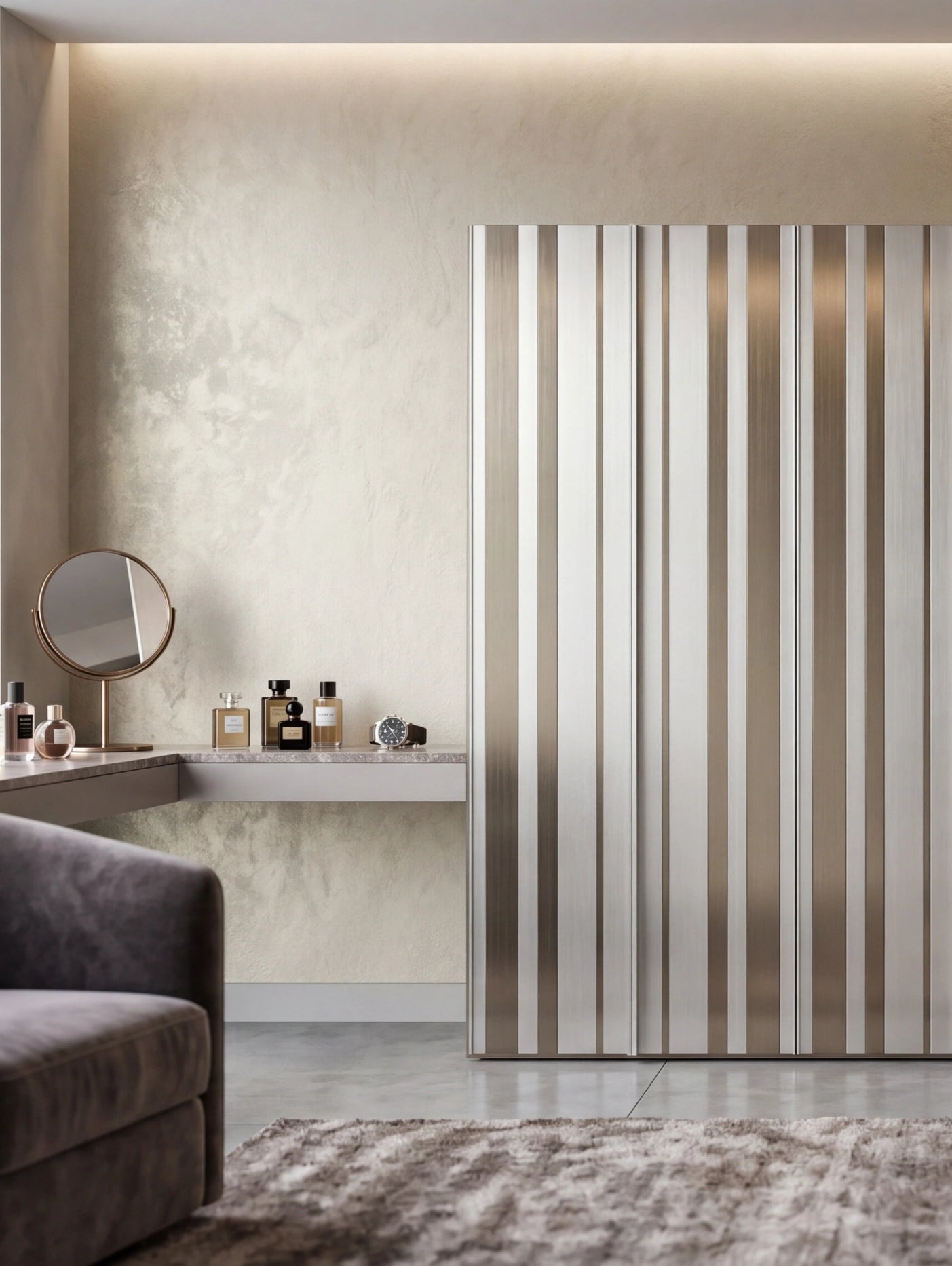 Levante Strip Wardrobe with Hinged Doors B376