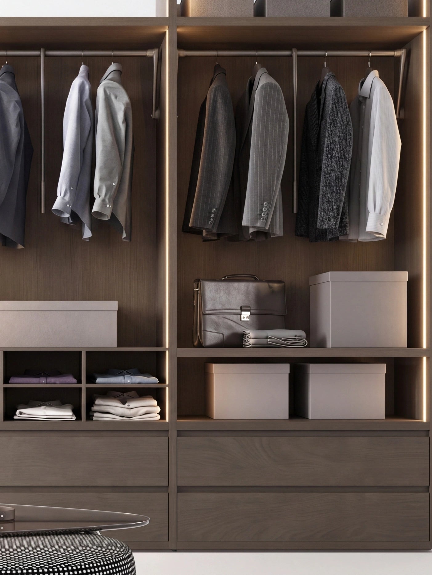 Modular Cabins Taurus Walk-In Wardrobe Linear T523