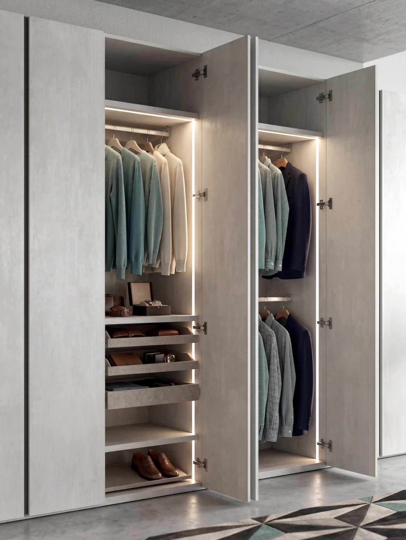 Bora Wardrobe with Hinged Doors B366
