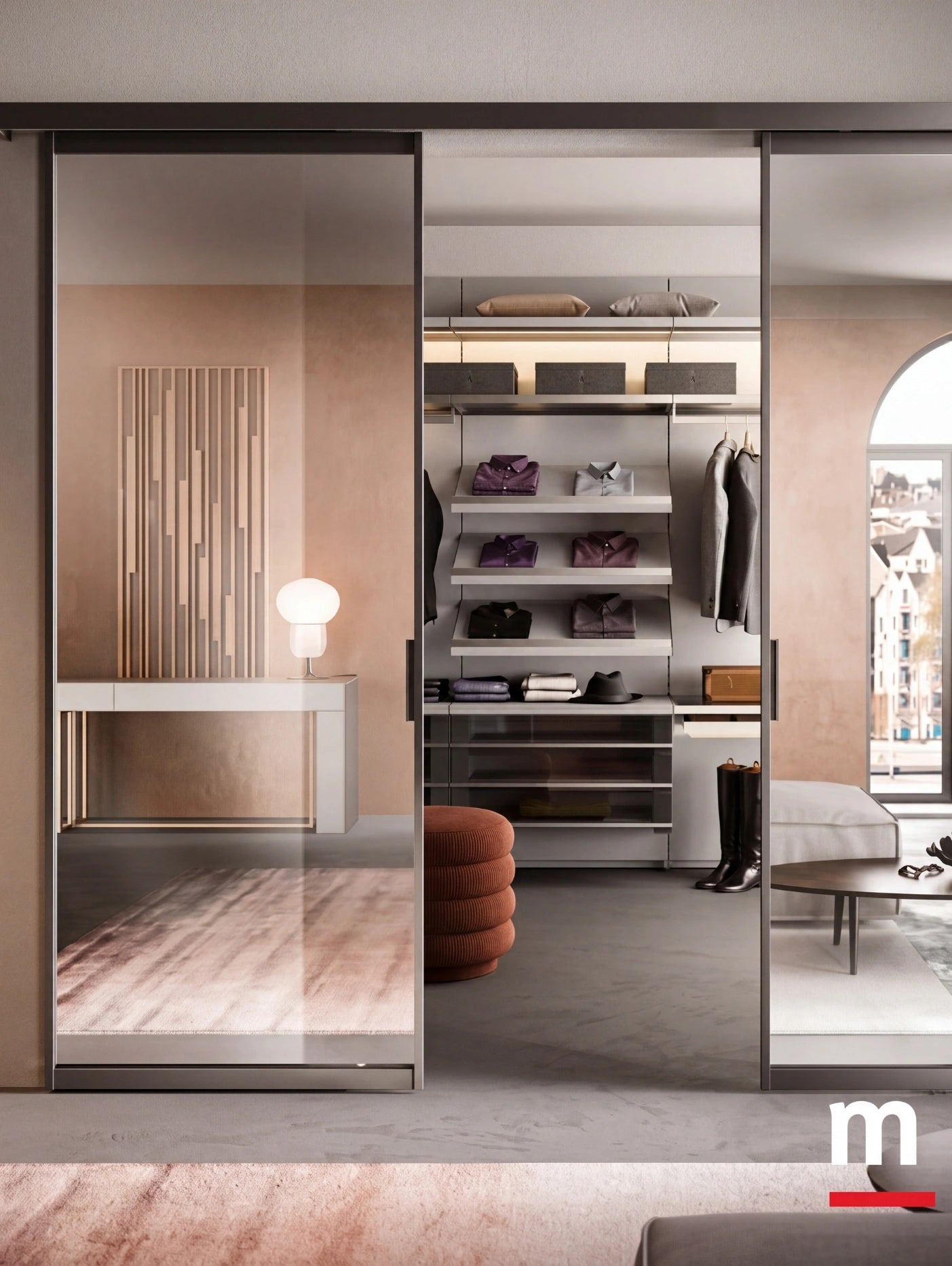 Portals Sliding Portal With 3 Glass Doors P621