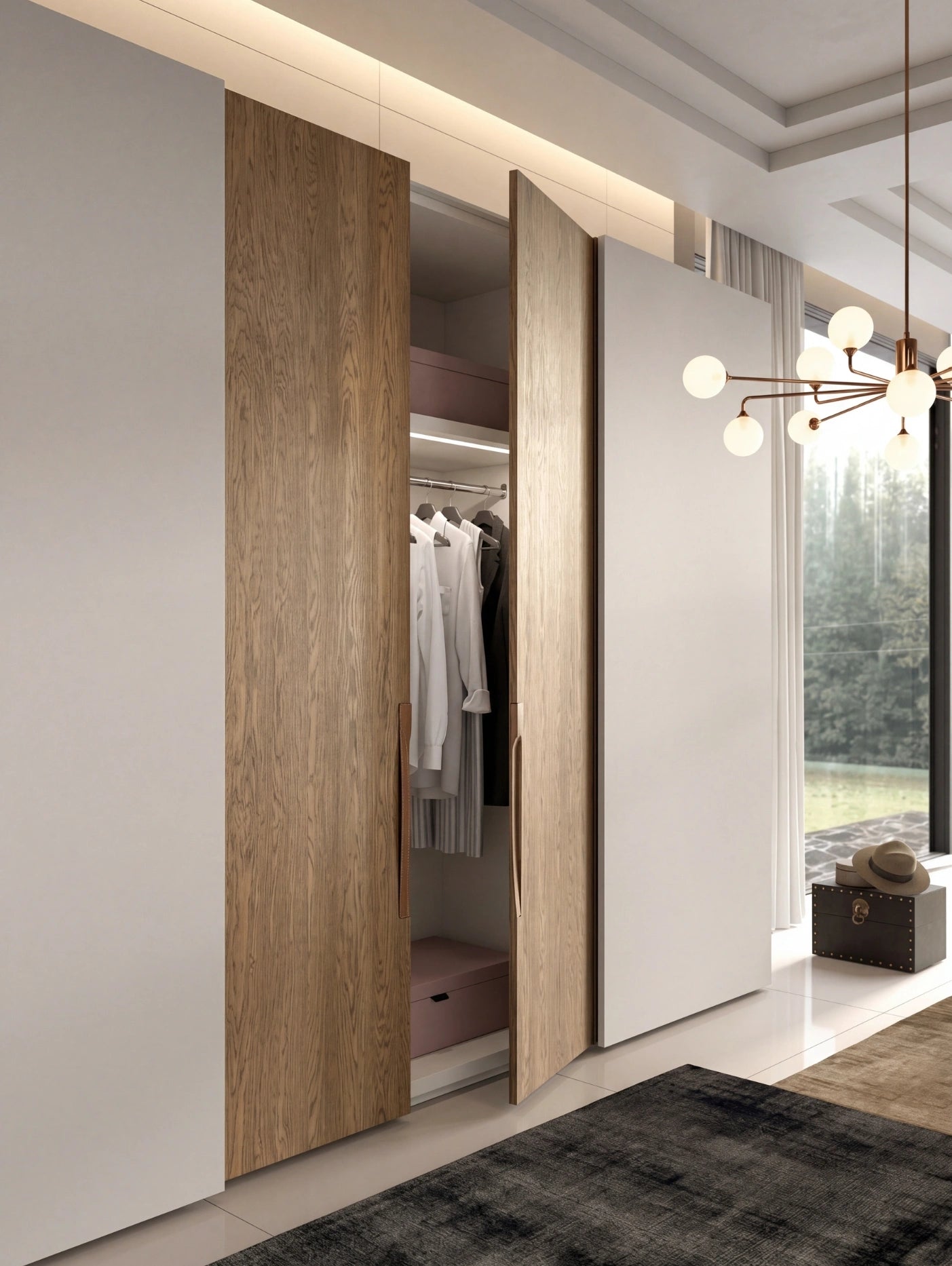 Combi Wardrobe, Libeccio Hinged Doors and Libeccio Sliding Doors C256