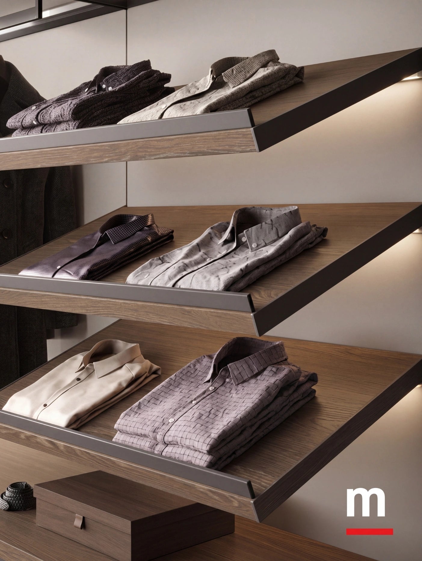 Rack Cabins Gemini Linear Walk-in Closet G222