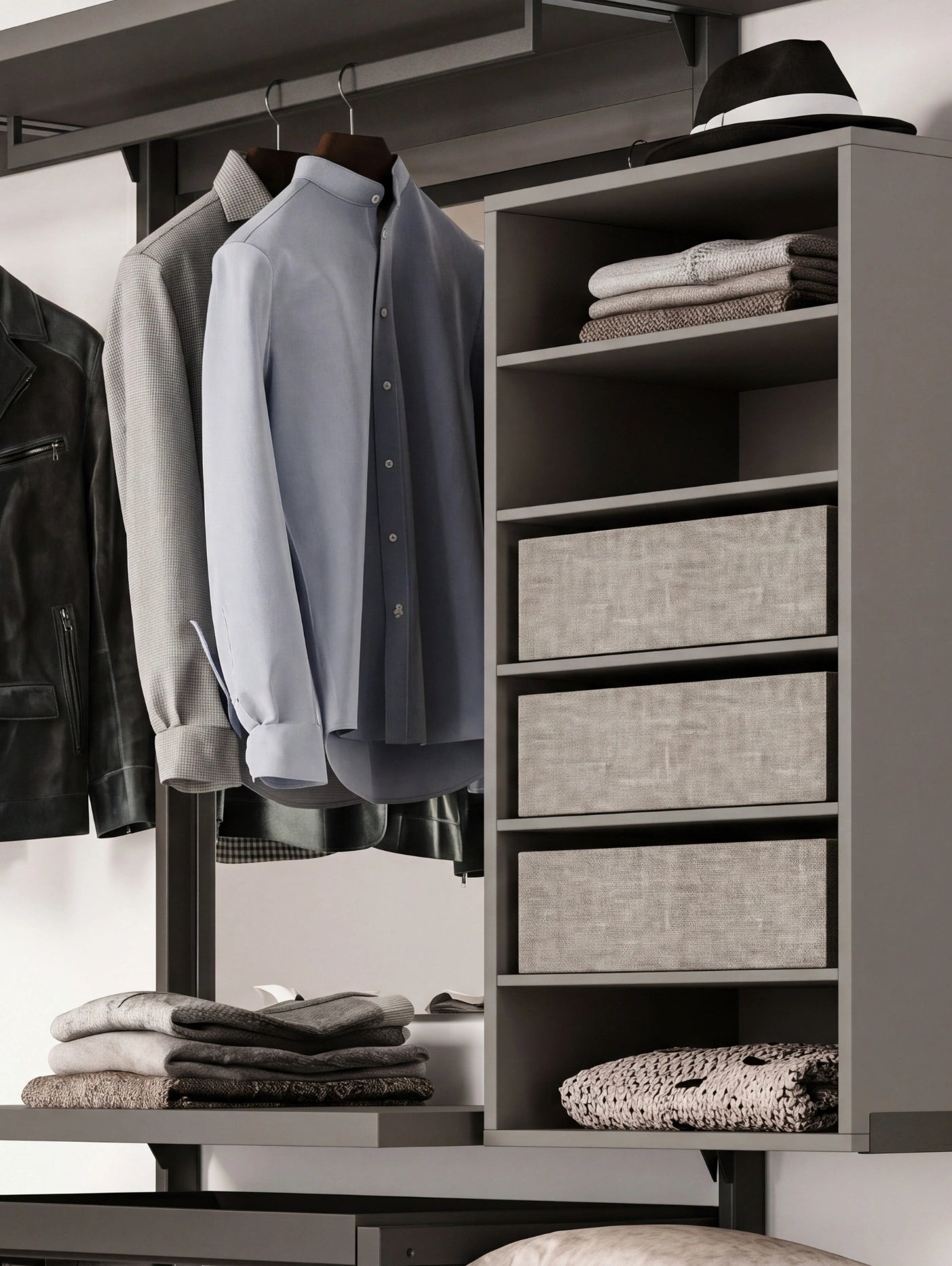 Wall Mounted Cabins Orion Corner Walk-In Closet O423