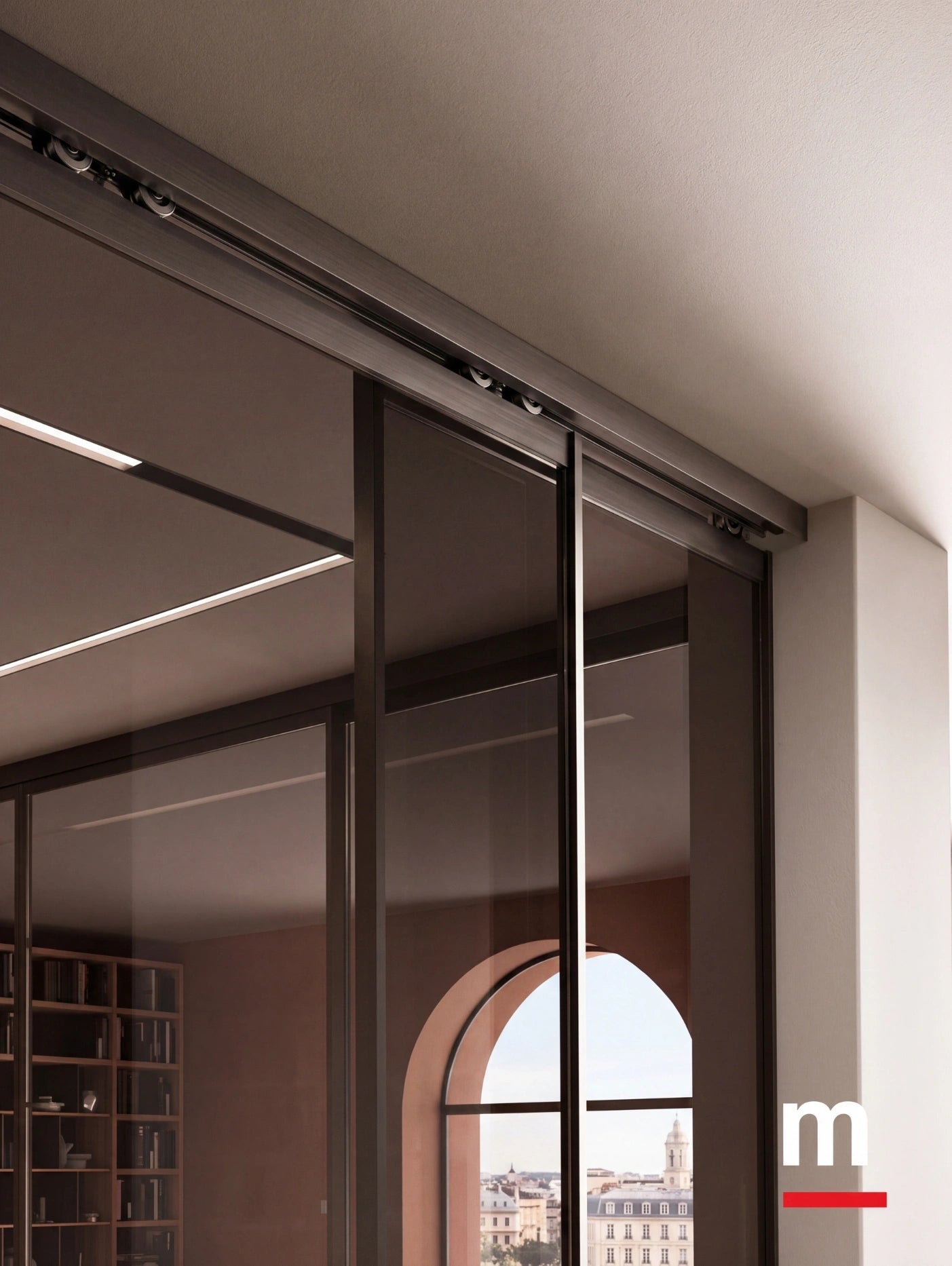 Portals Sliding Glass Portal With Ceiling Tracks P622