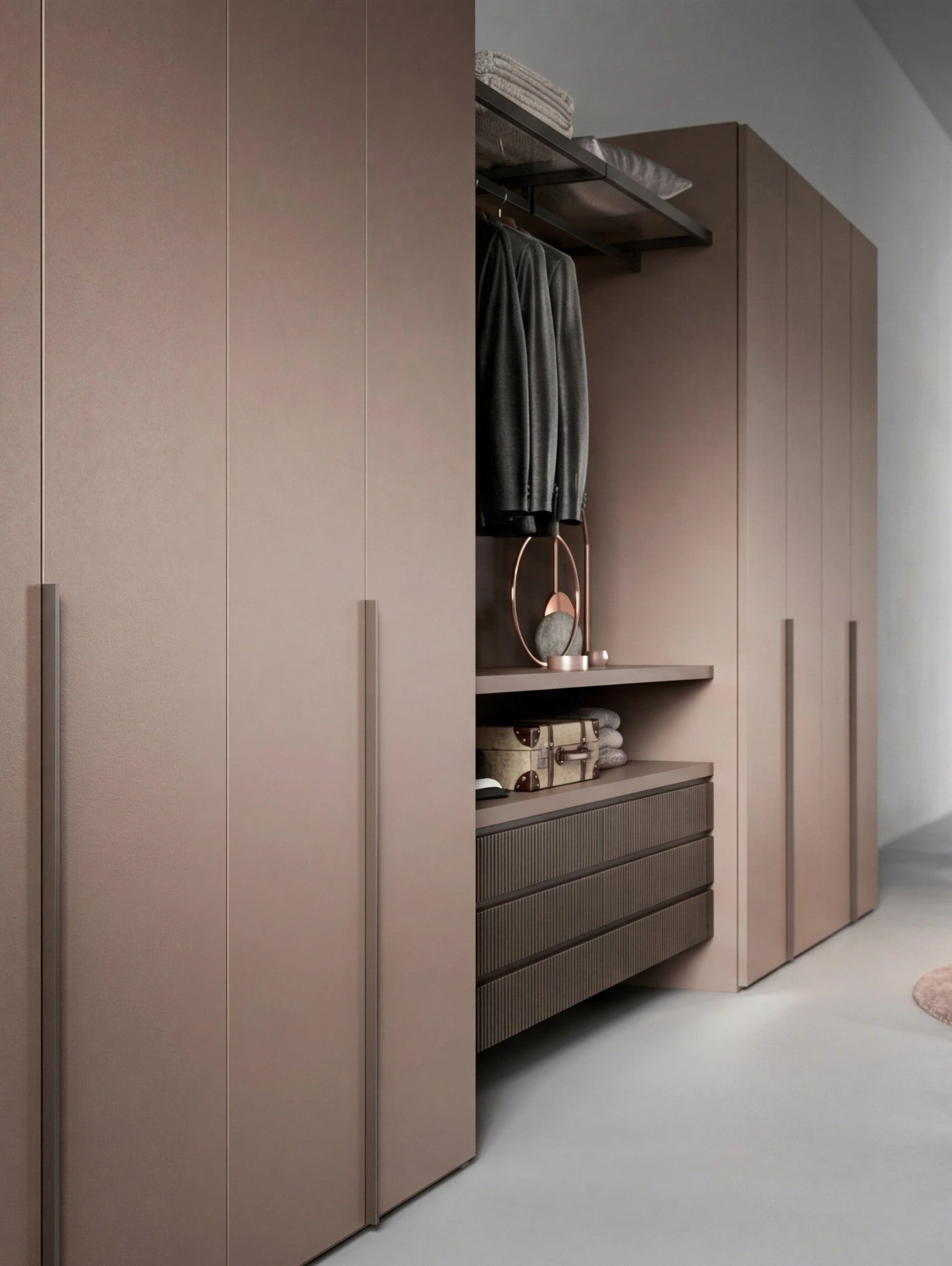 Rack Cabins Gemini Walk-In Closet Between Two Hinged Wardrobes G225