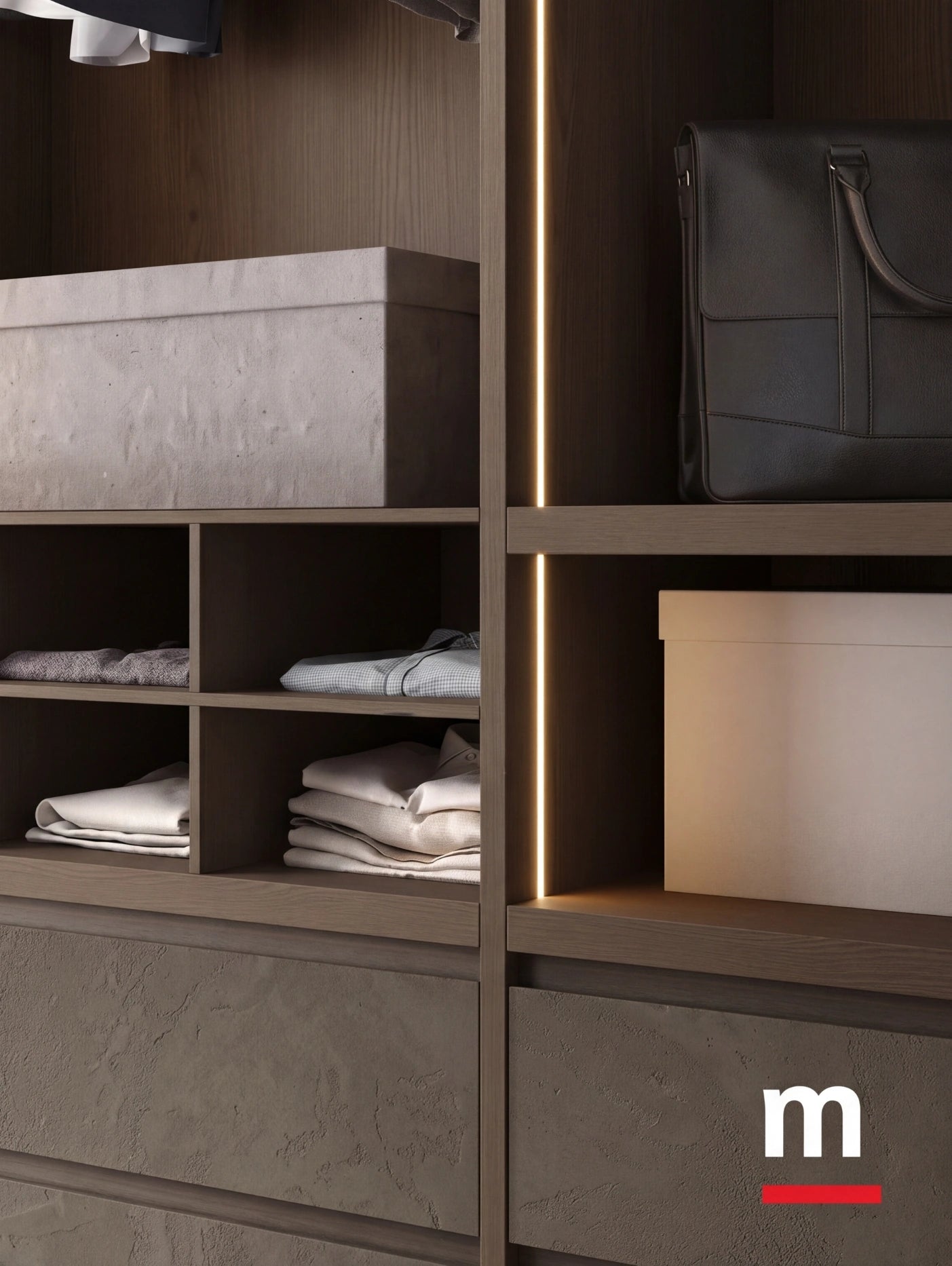 Modular Cabins Taurus Walk-In Wardrobe Linear T523