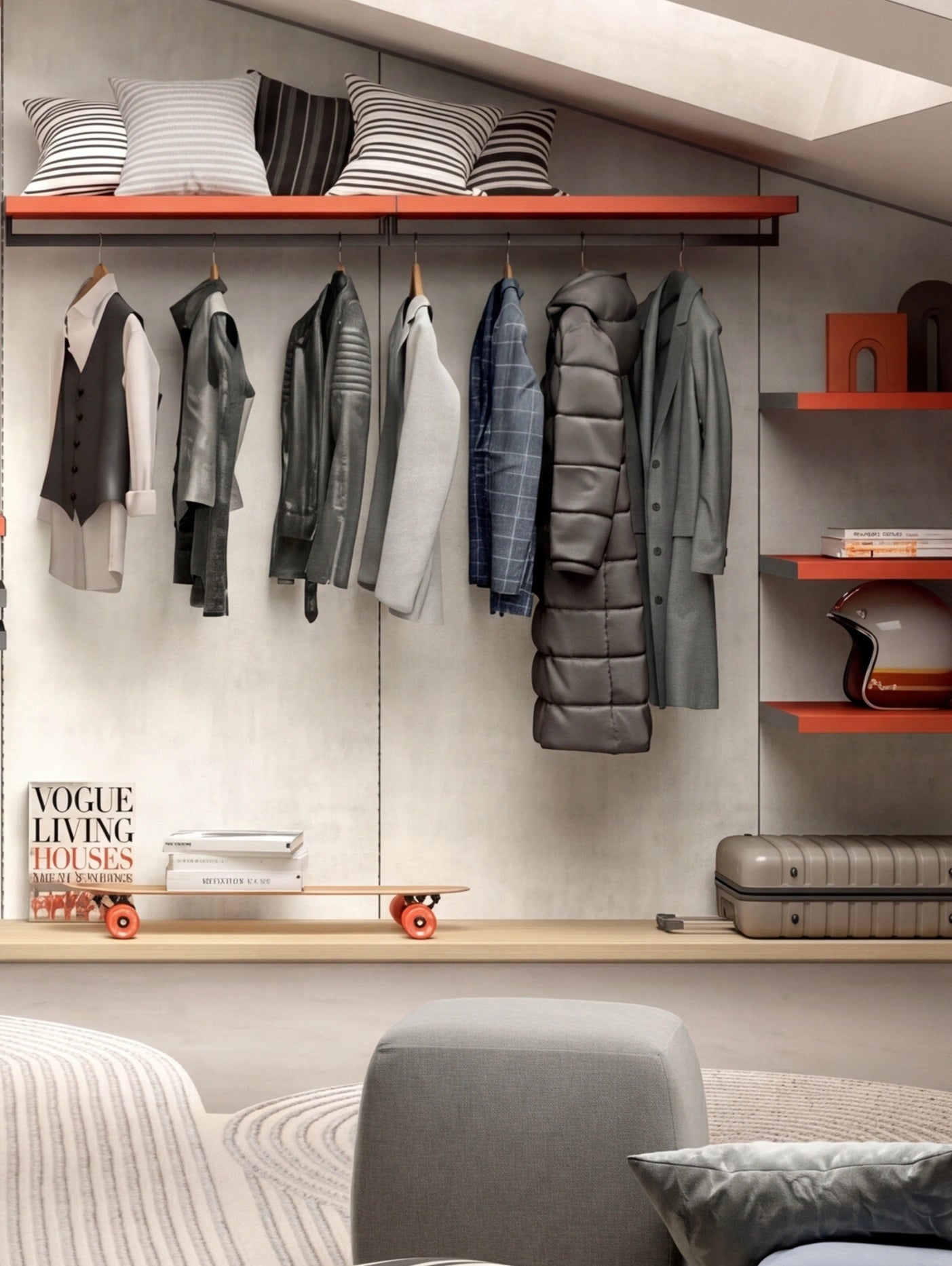 Rack Cabins Gemini Corner Attic Walk-In Closet G226
