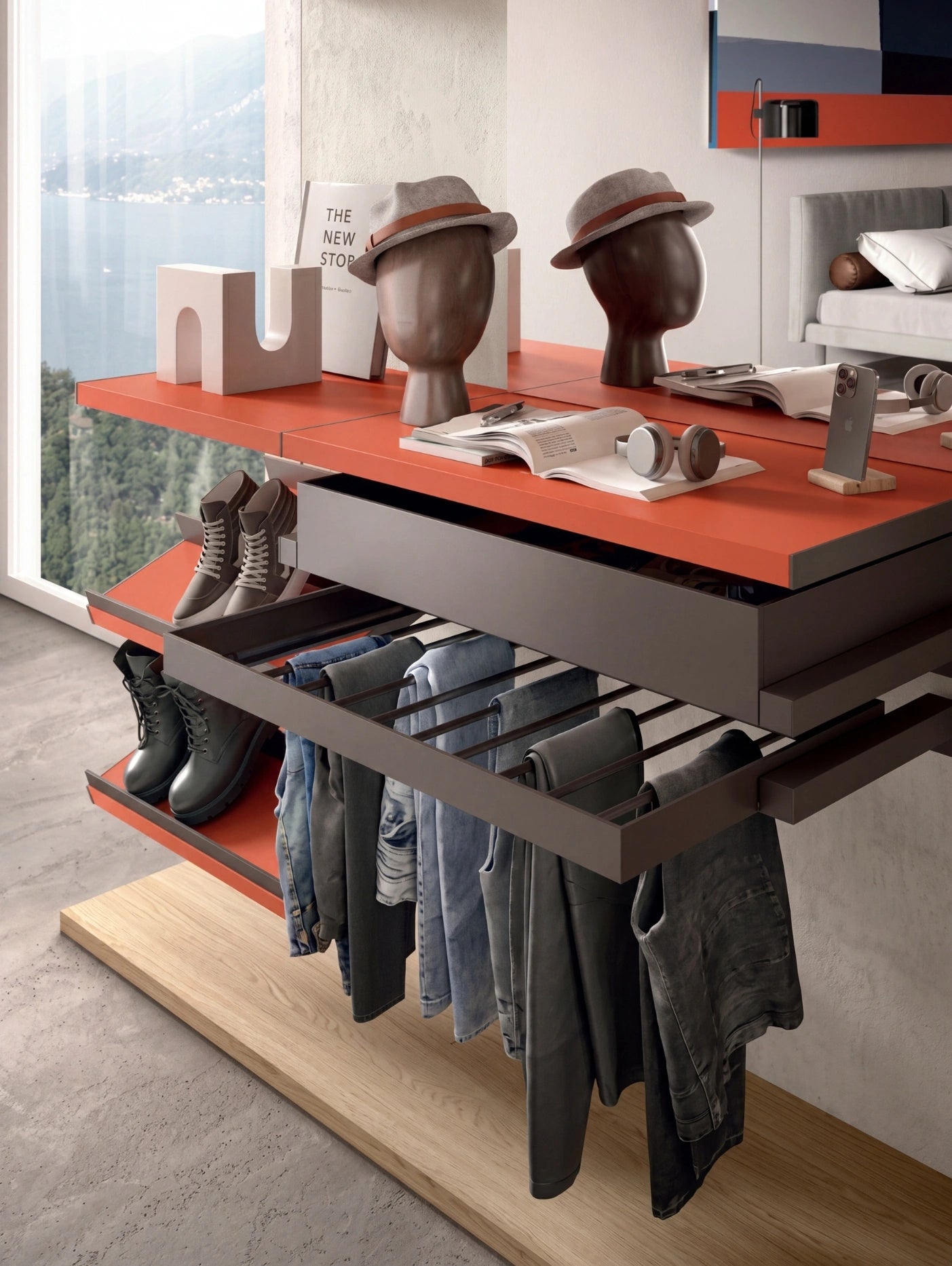 Rack Cabins Gemini Corner Attic Walk-In Closet G226