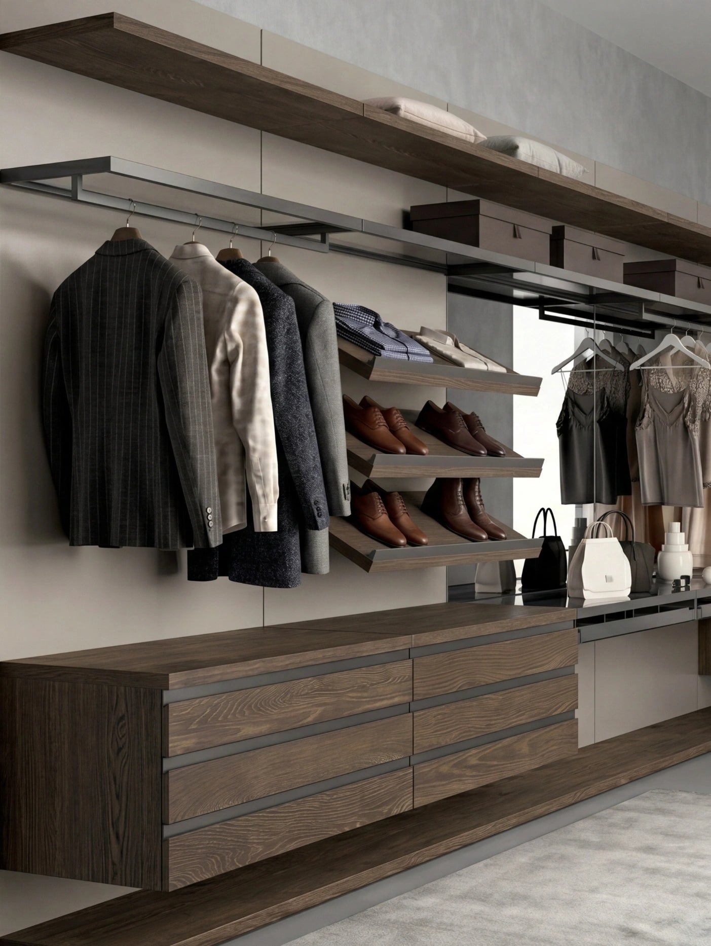 Rack Cabins Gemini Linear Walk-in Closet G222
