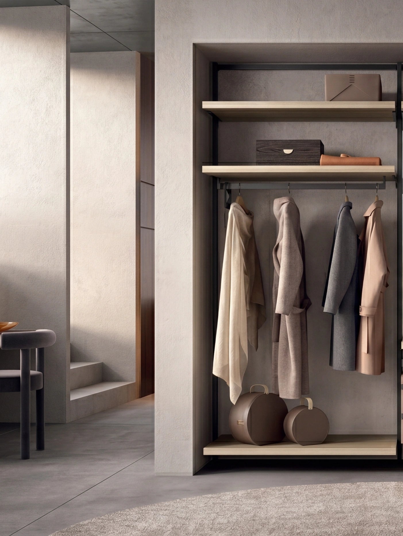Wall Mounted Cabins Walk-In Wardrobe Orion Linear O421