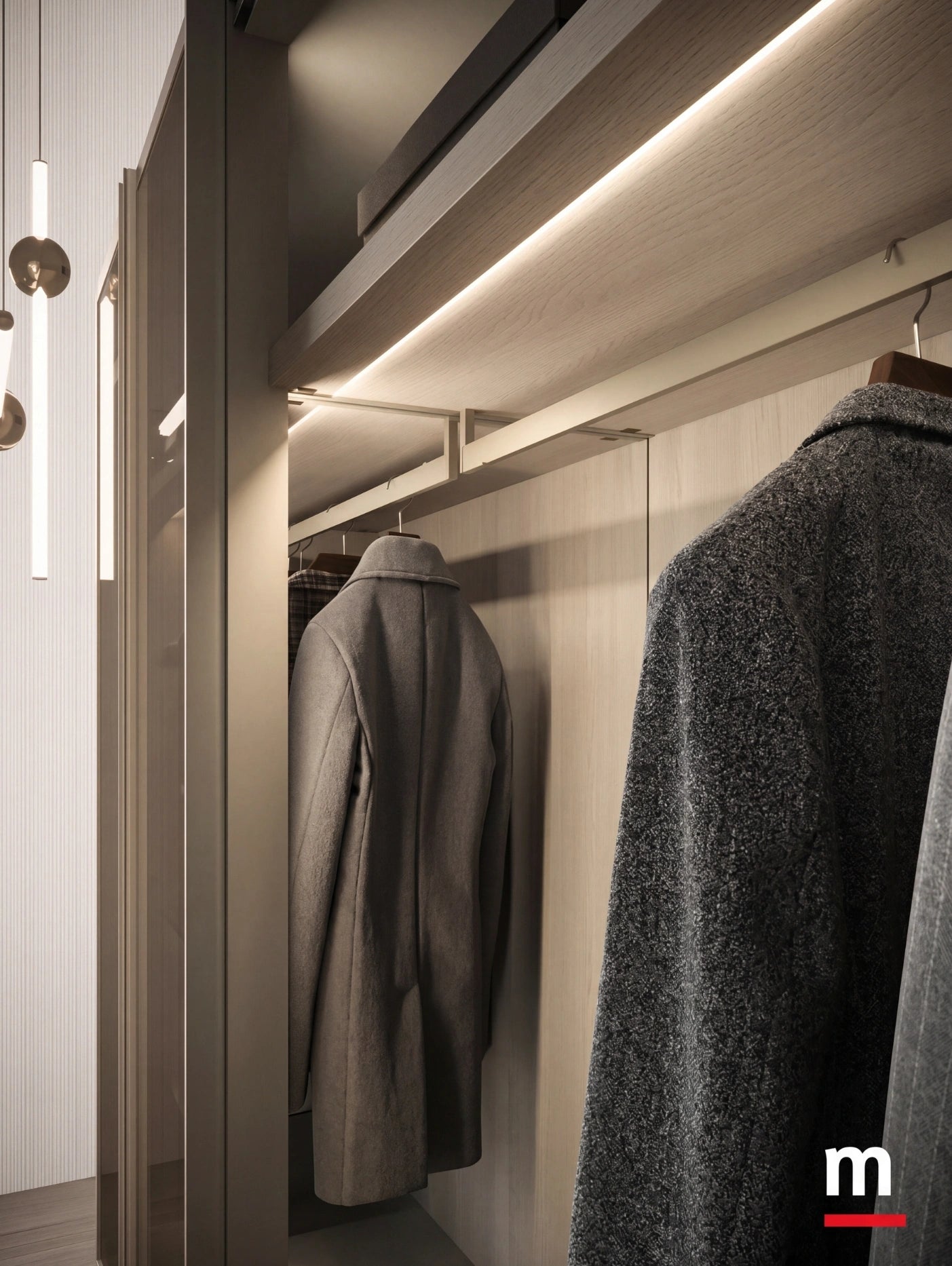 Shoulder Cabins Antares Walk-in Closet Glass Hinged Doors A125
