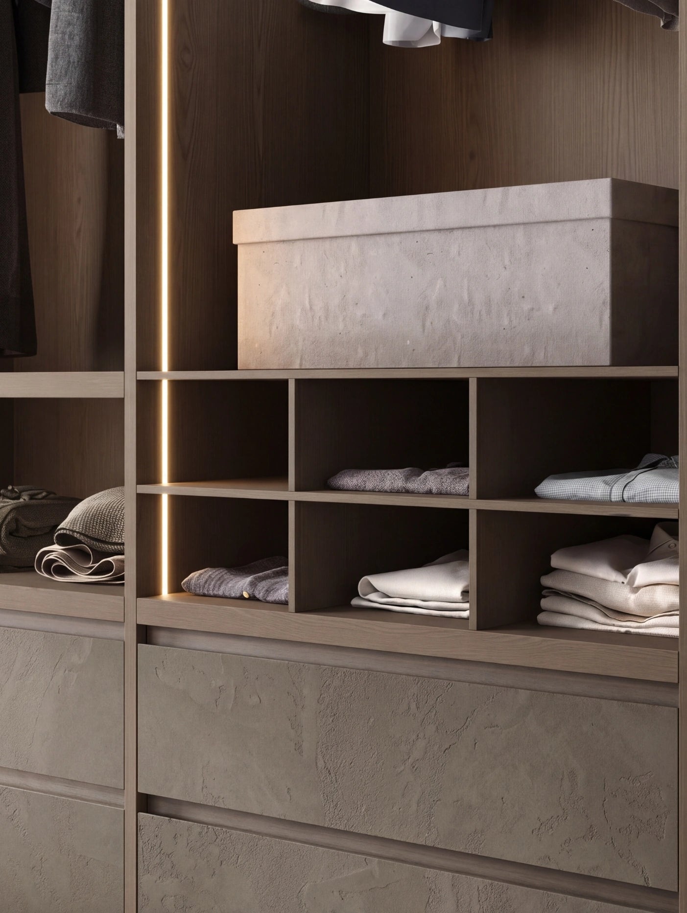 Modular Cabins Taurus Walk-In Wardrobe Linear T523