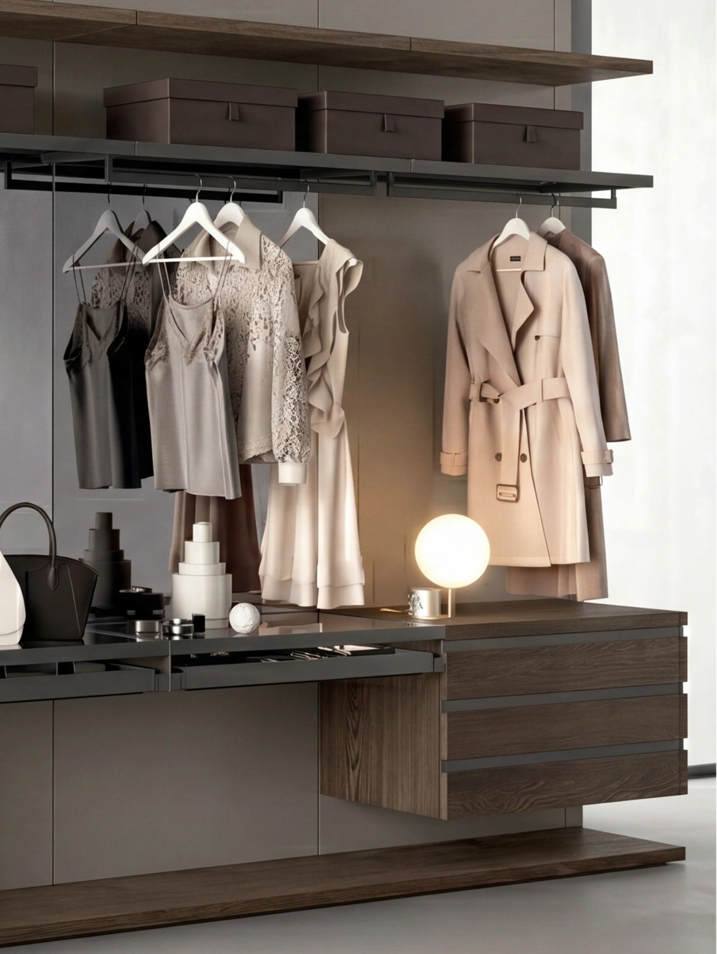 Rack Cabins Gemini Linear Walk-in Closet G222