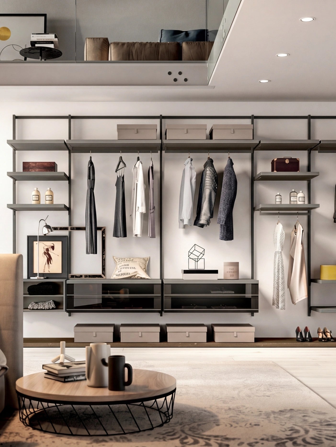 Wall Mounted Cabins Orion Corner Walk-In Closet O423