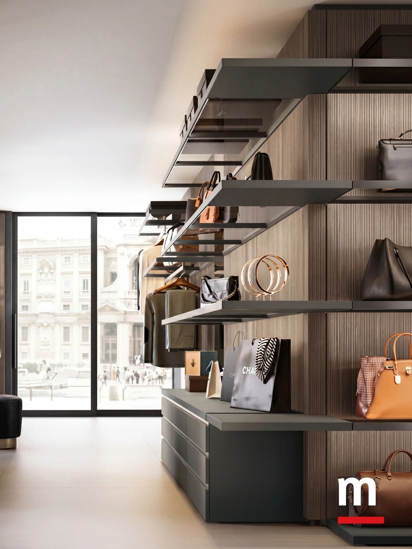 Rack Cabins Gemini Walk-In Closet in Boutique Version G227