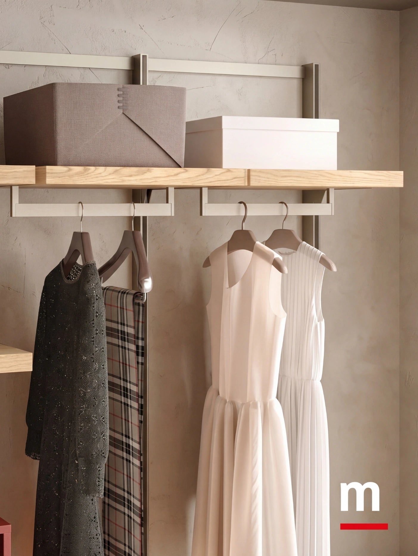 Wall Mounted Cabins Walk-In Wardrobe Orion Linear O424
