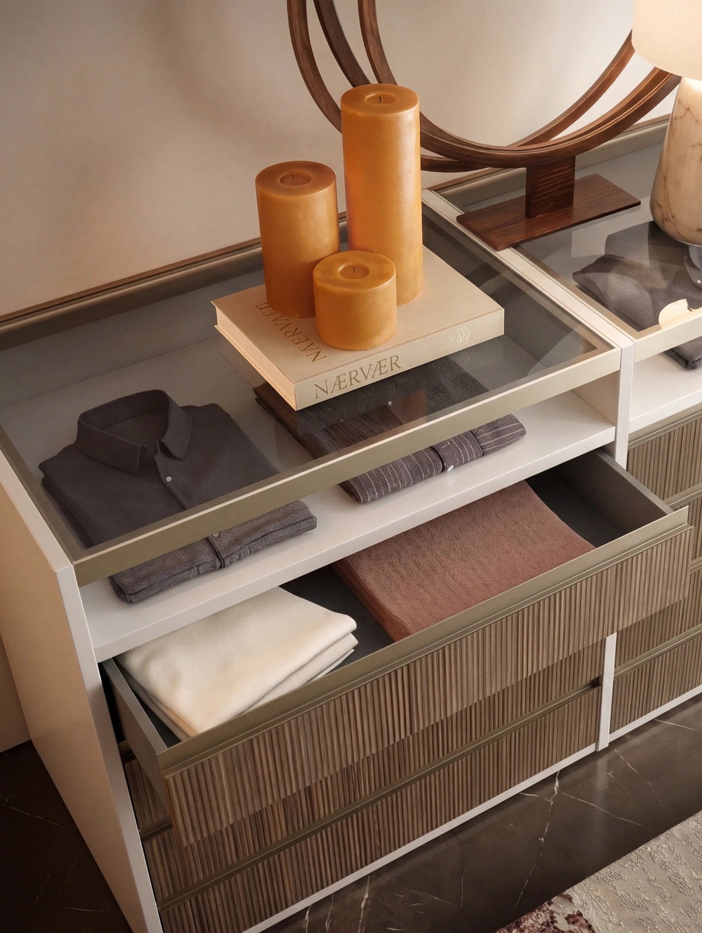 Modular Cabins Taurus Walk-In Wardrobe With Island T521