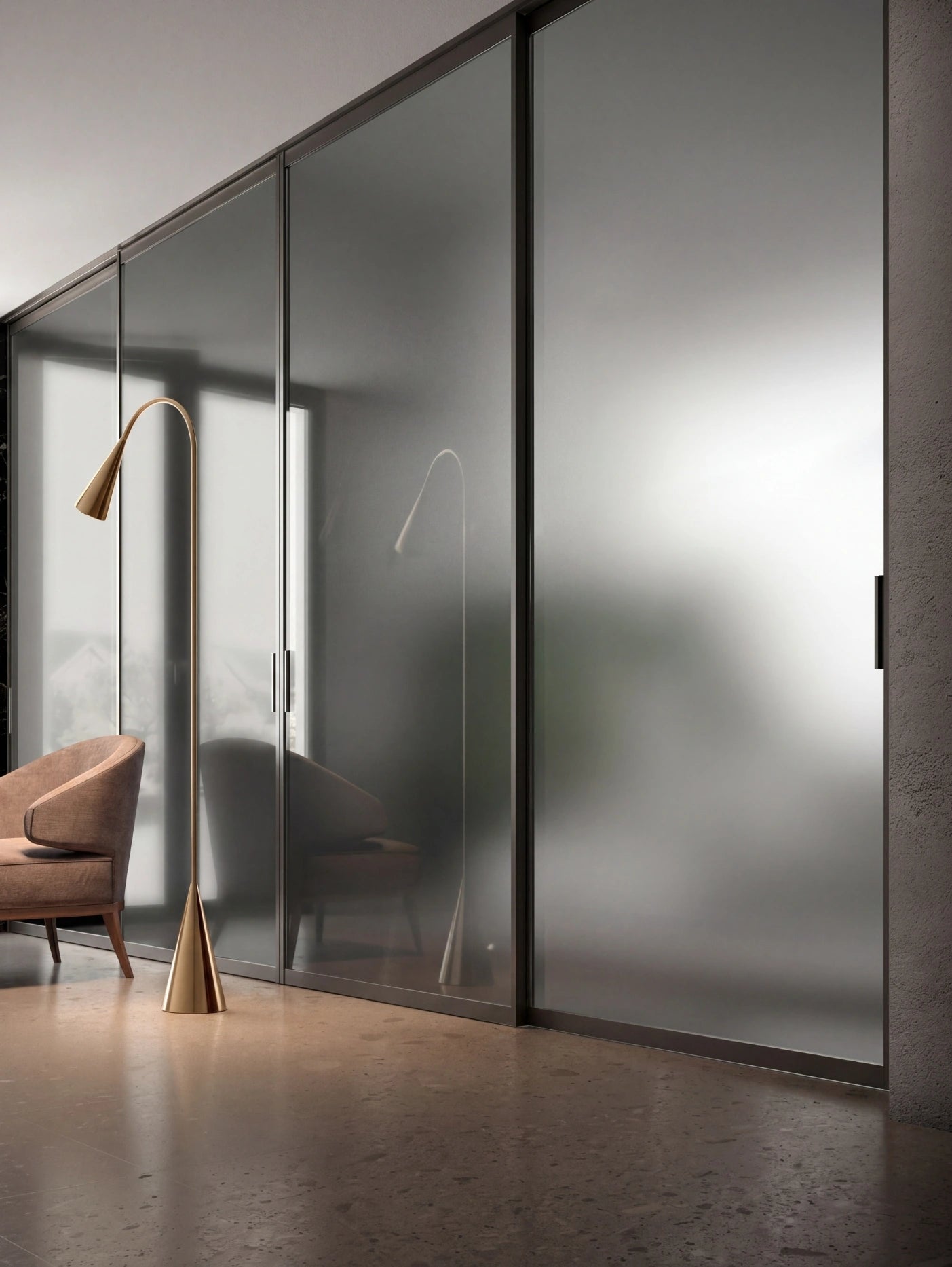 Portals Sliding Door Portal with Recessed Ceiling Track P624