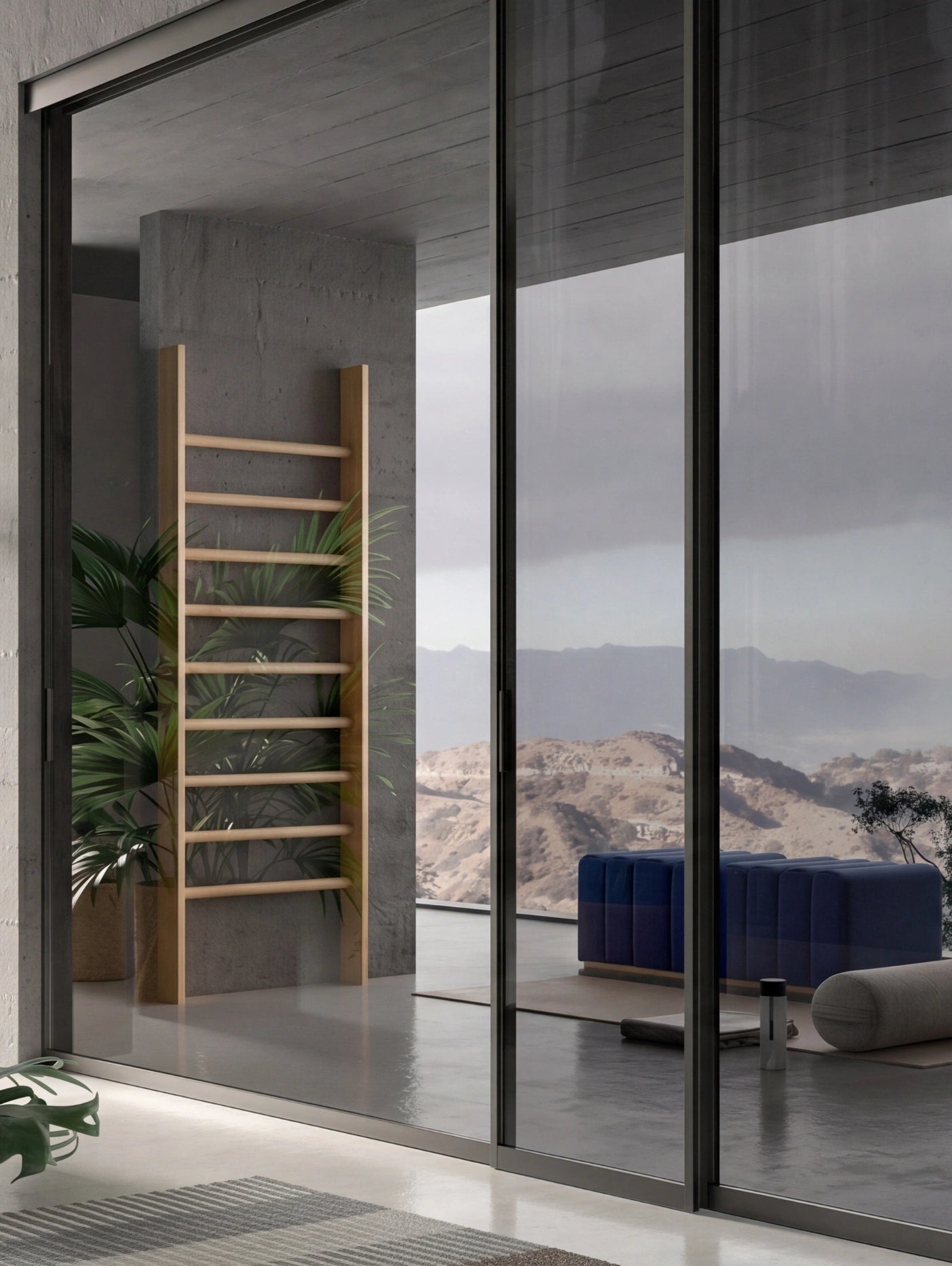 Portals Sliding Portal With 3 Glass Doors P621