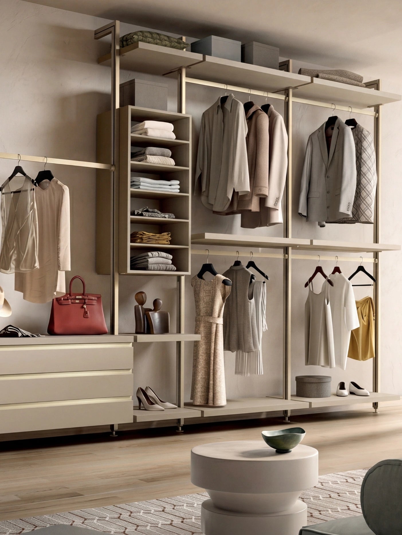 Cabin With Masts Virgo Linear Walk-In Closet V324