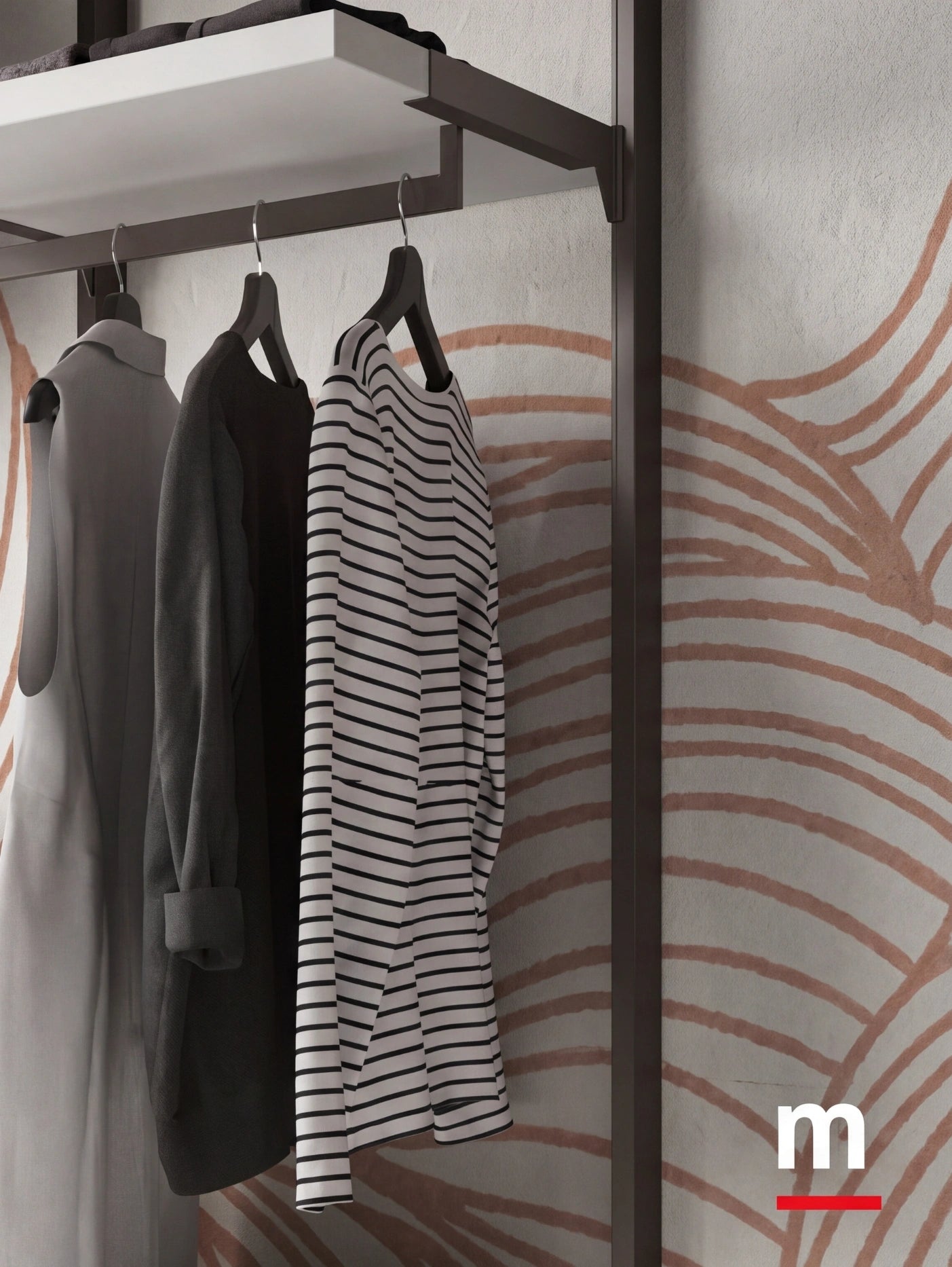 Wall Mounted Cabins Walk-In Wardrobe Orion Linear O422