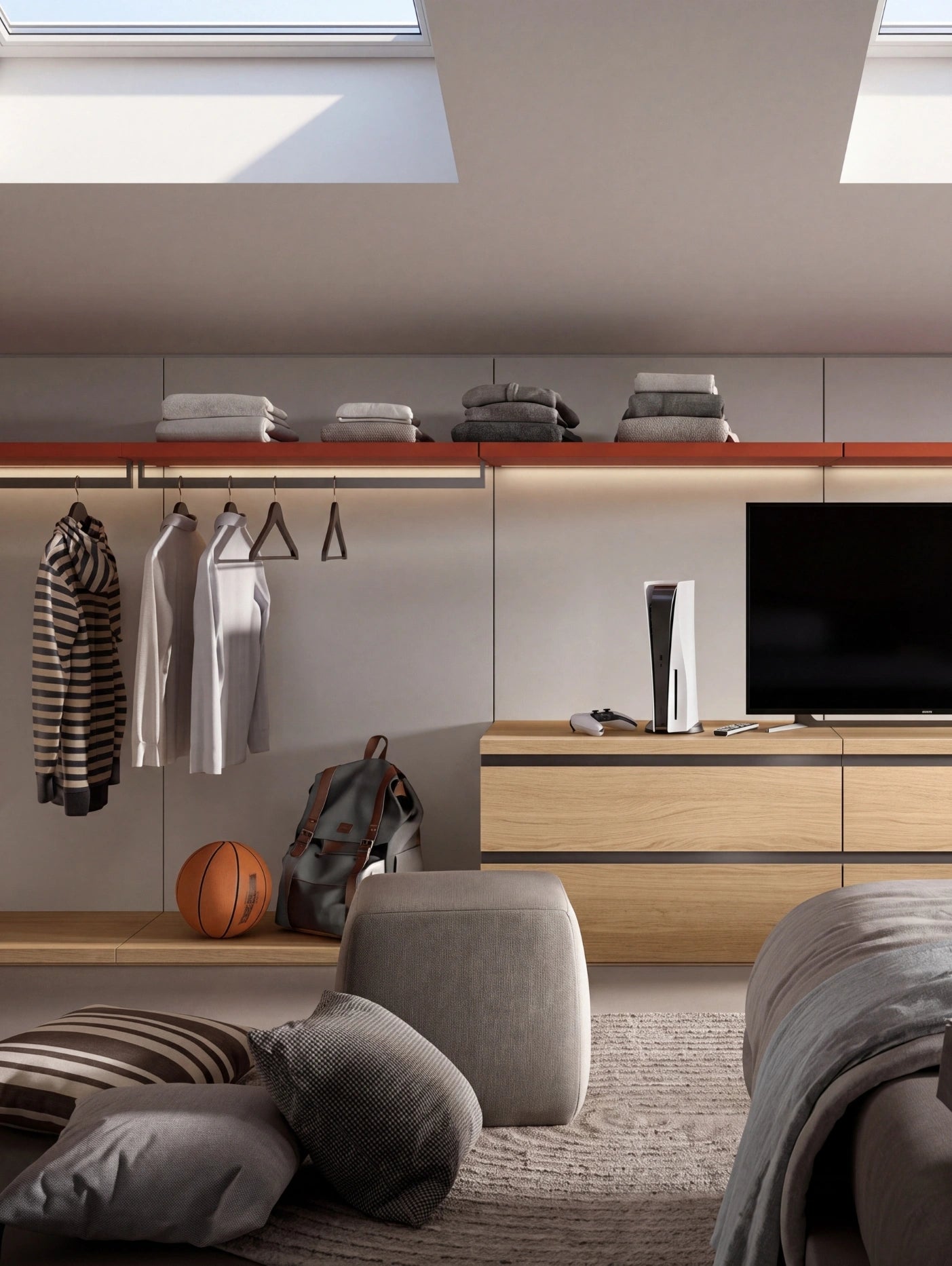 Rack Cabins Gemini Corner Attic Walk-In Closet G226