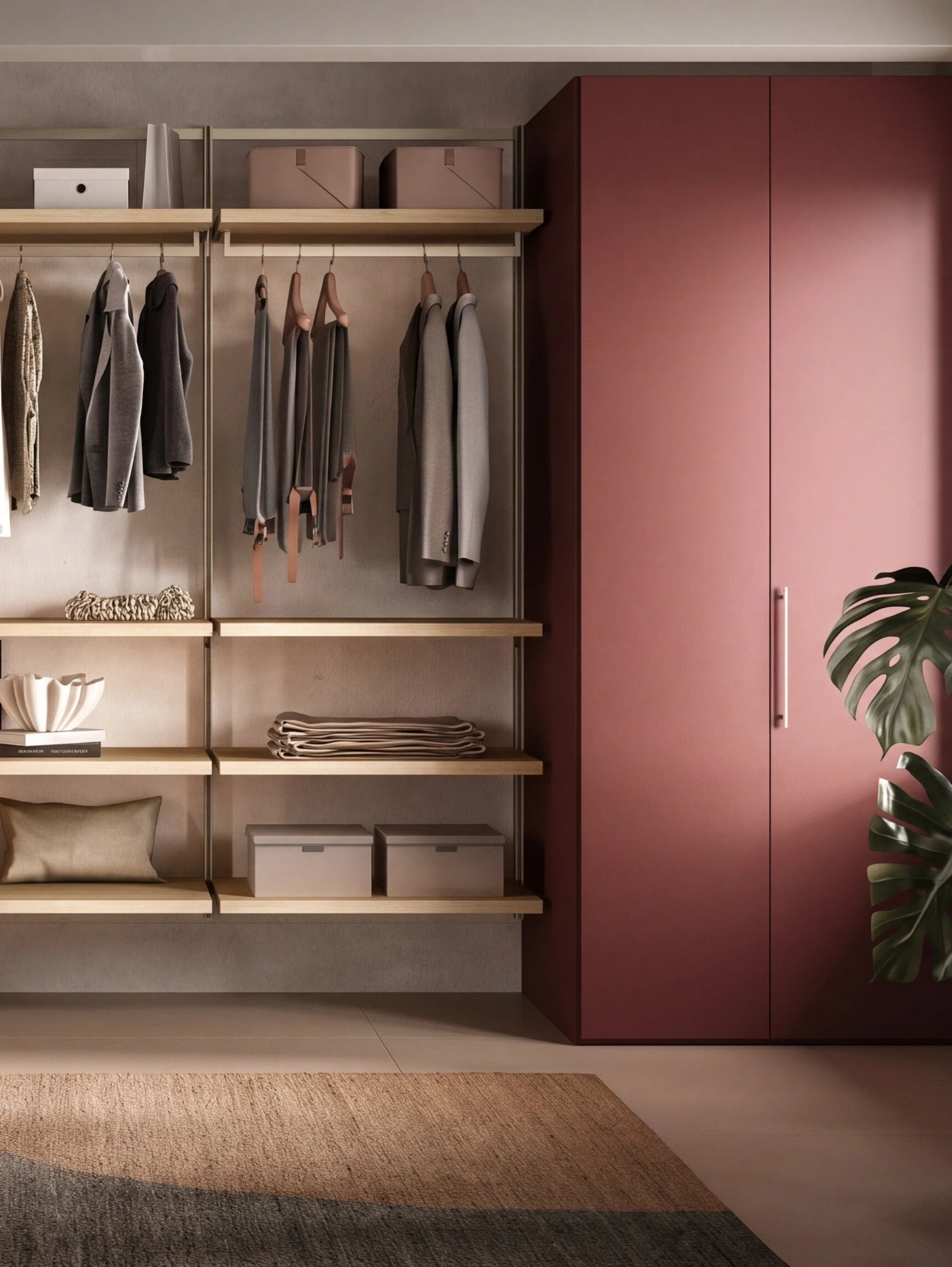 Wall Mounted Cabins Walk-In Wardrobe Orion Linear O424