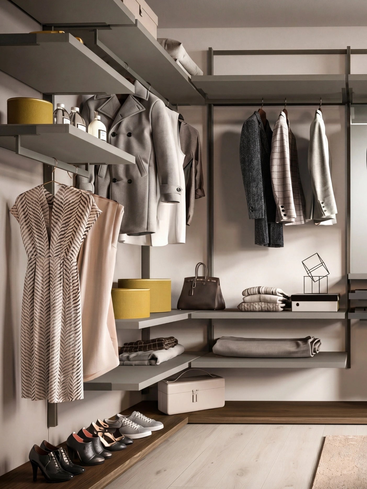 Wall Mounted Cabins Orion Corner Walk-In Closet O423