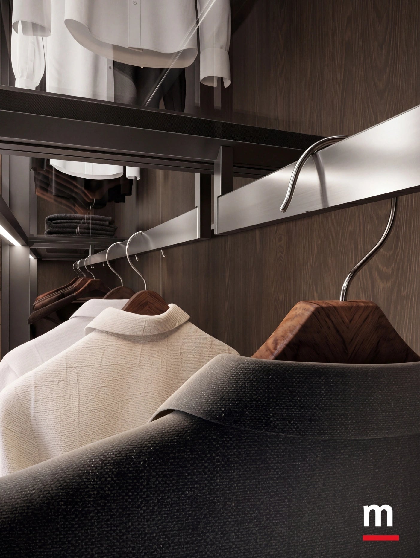 Shoulder Cabins Antares Walk-in Closet with Central Island A122