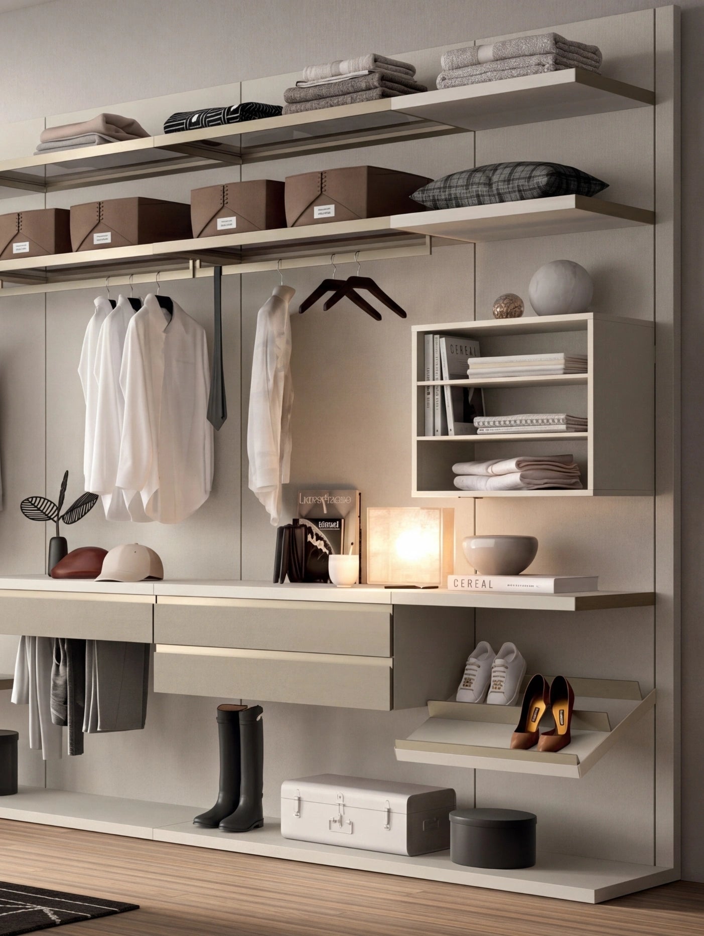 Rack Cabins Gemini Linear Walk-in Closet G223