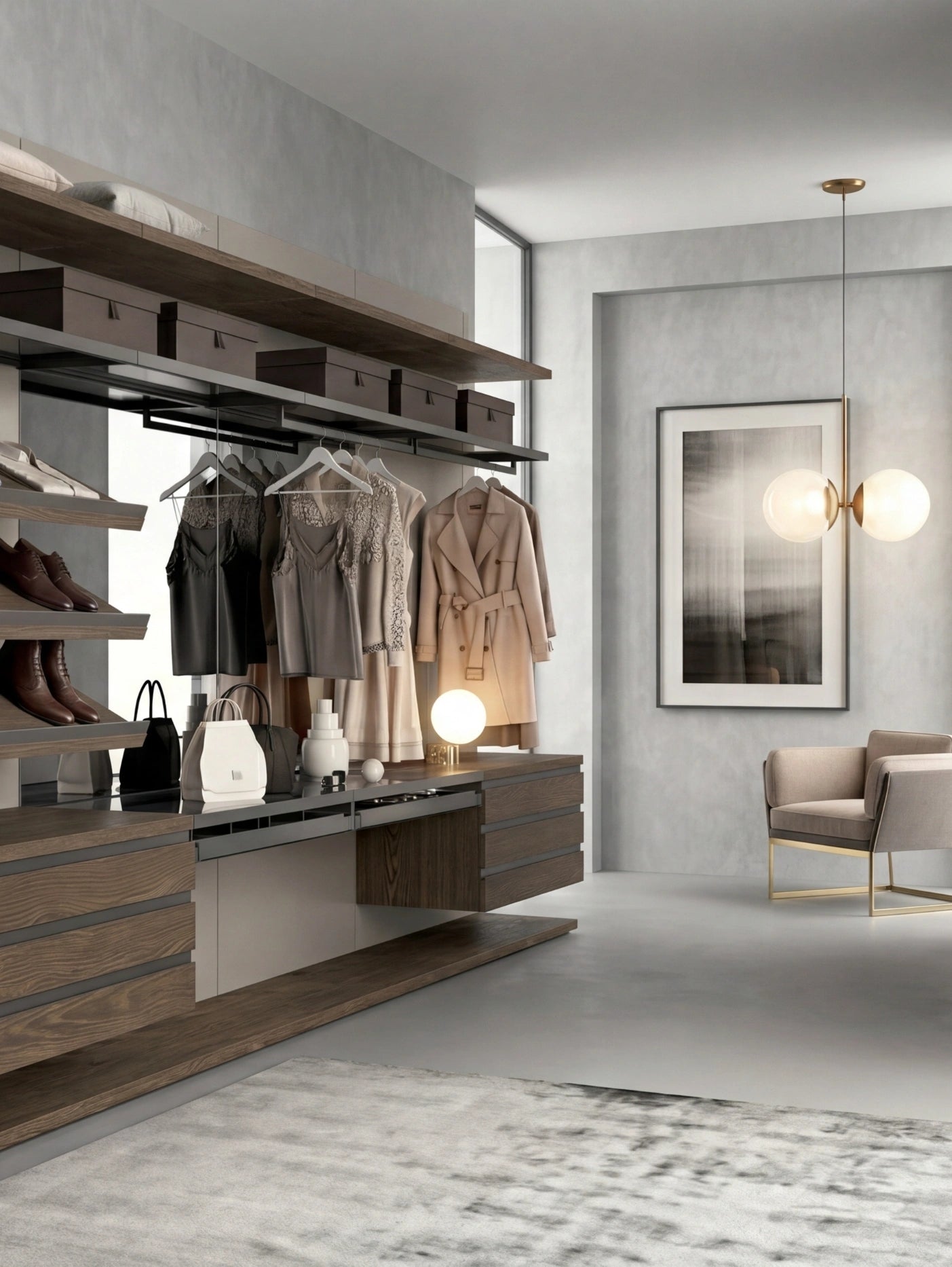 Rack Cabins Gemini Linear Walk-in Closet G222
