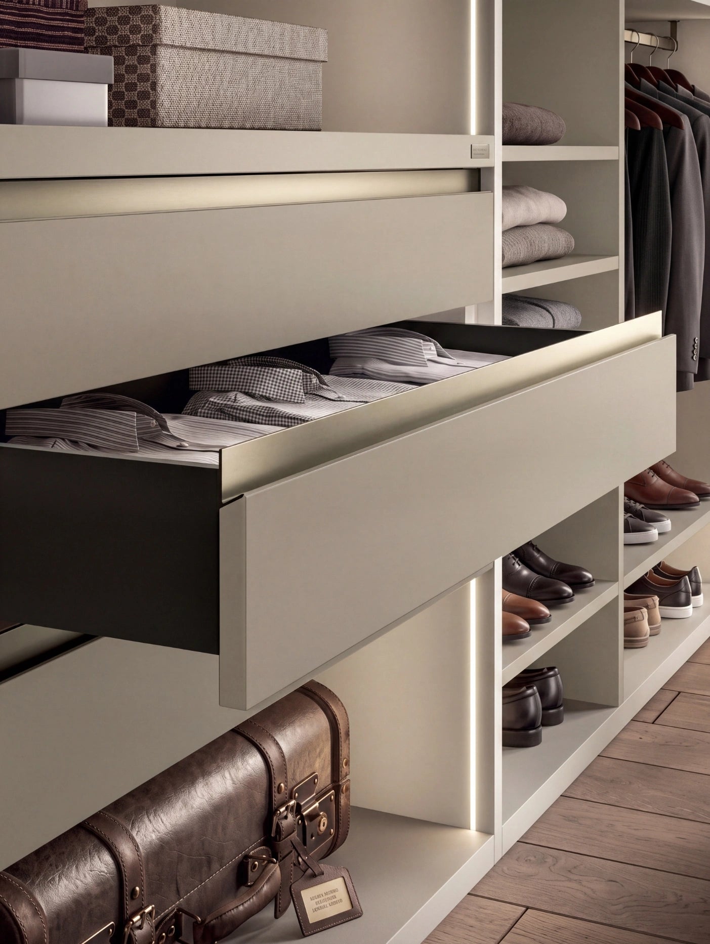 Modular Cabins Taurus Corner Walk-In Wardrobe T522